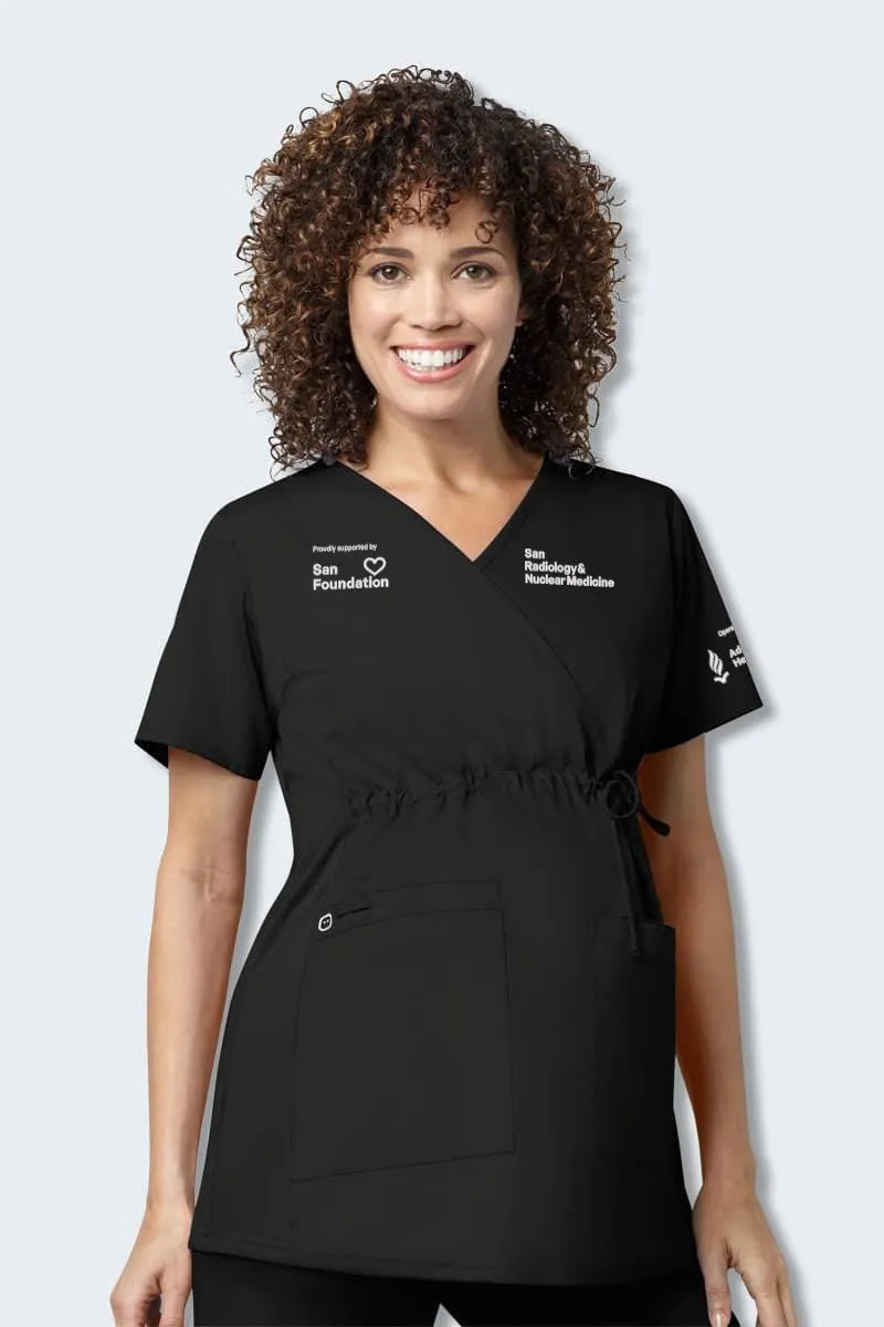 145 SAHR WonderWORK Women's Maternity Fit Nurses Scrub Top