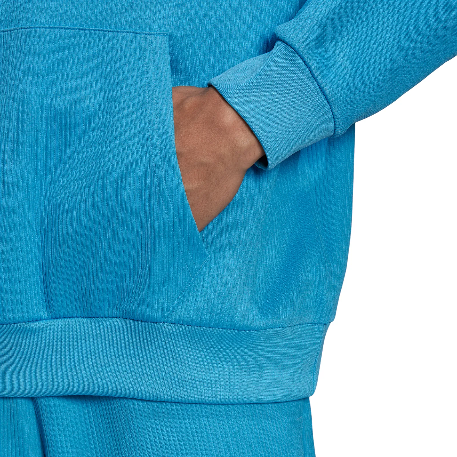 adidas Originals Adicolor Trefoil Plissé Hoodie - App Sky Rush