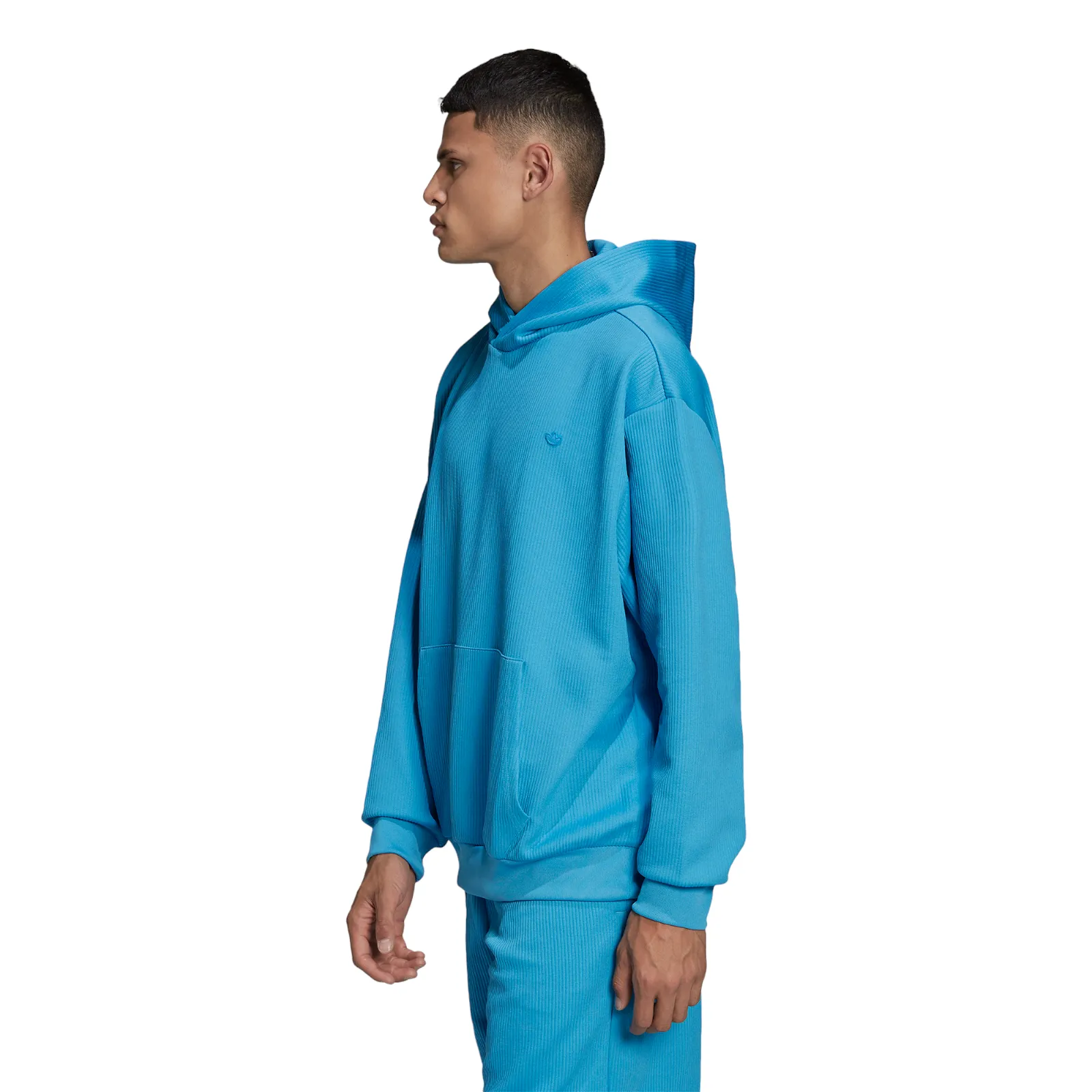 adidas Originals Adicolor Trefoil Plissé Hoodie - App Sky Rush