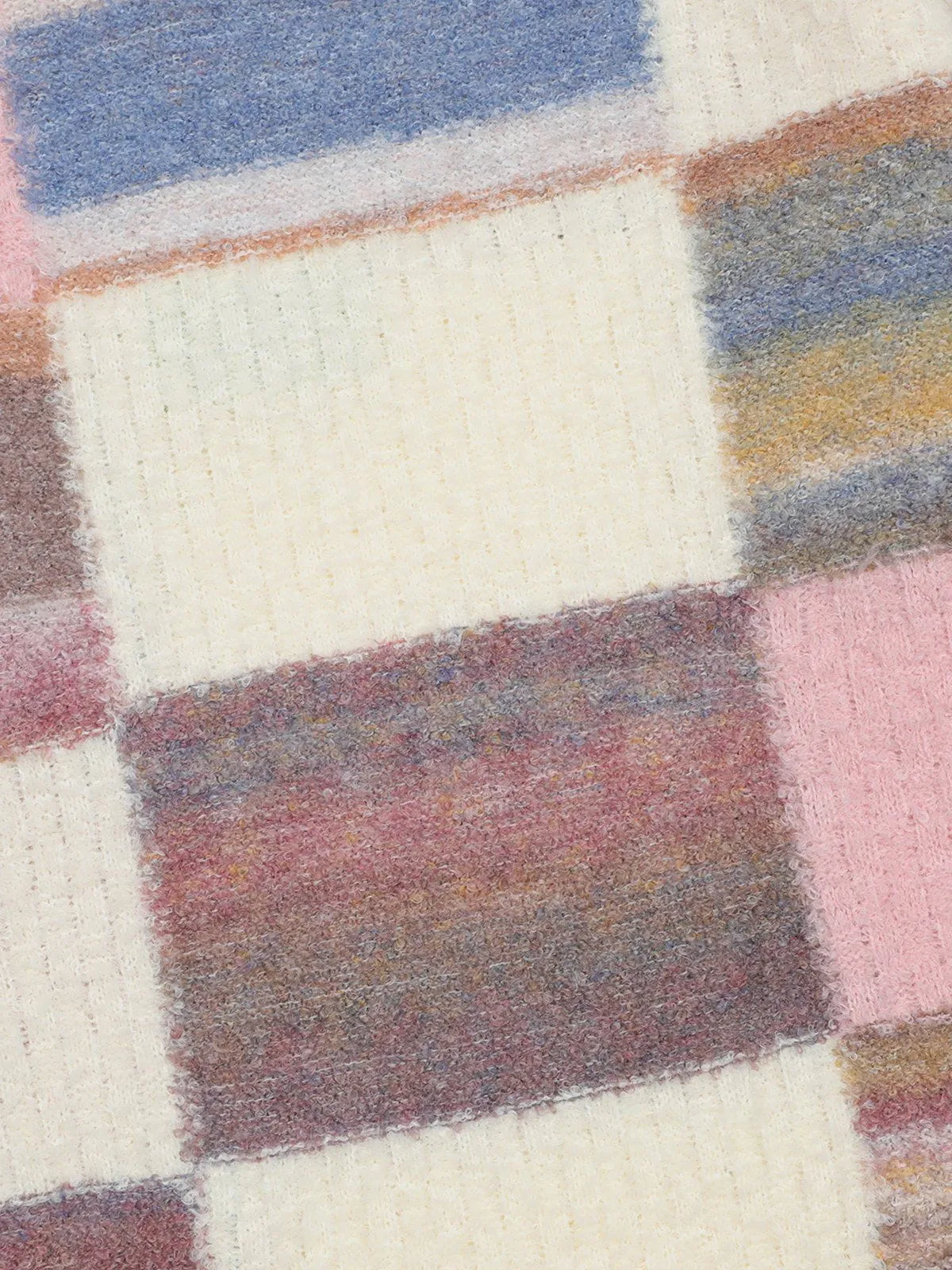 Aelfric Eden Color Blocking Plaid Sweater
