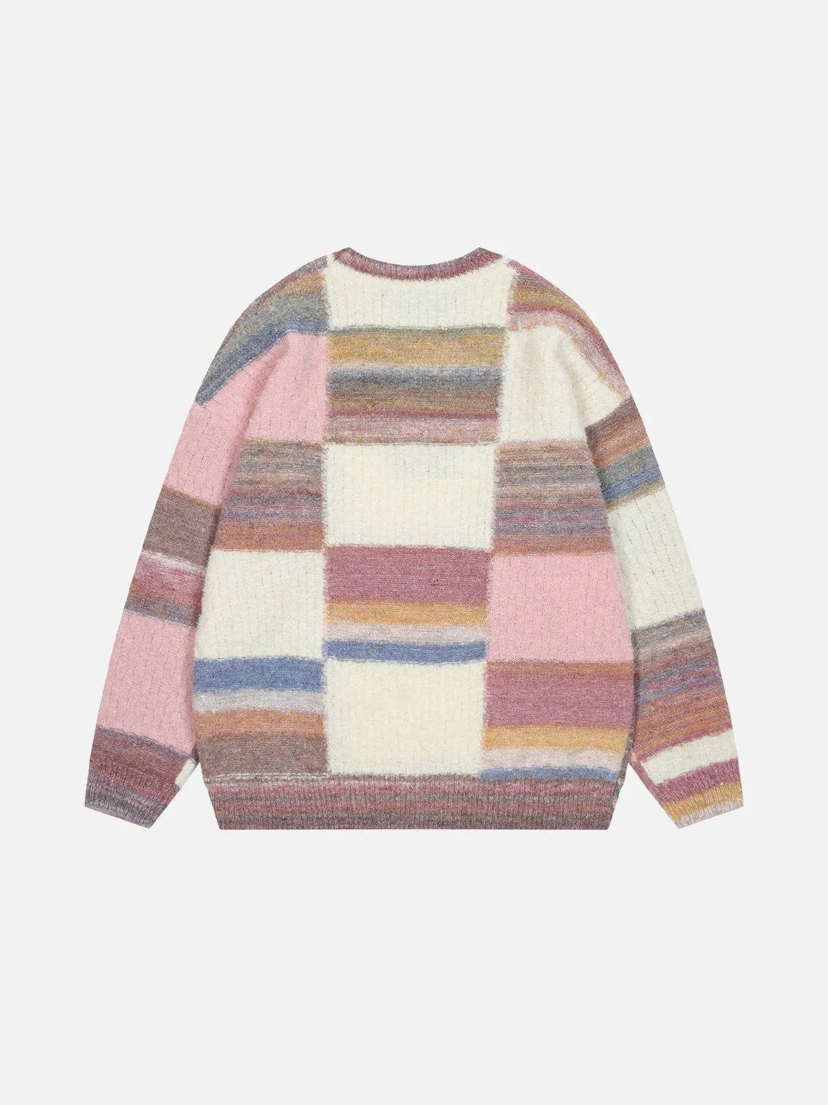 Aelfric Eden Color Blocking Plaid Sweater