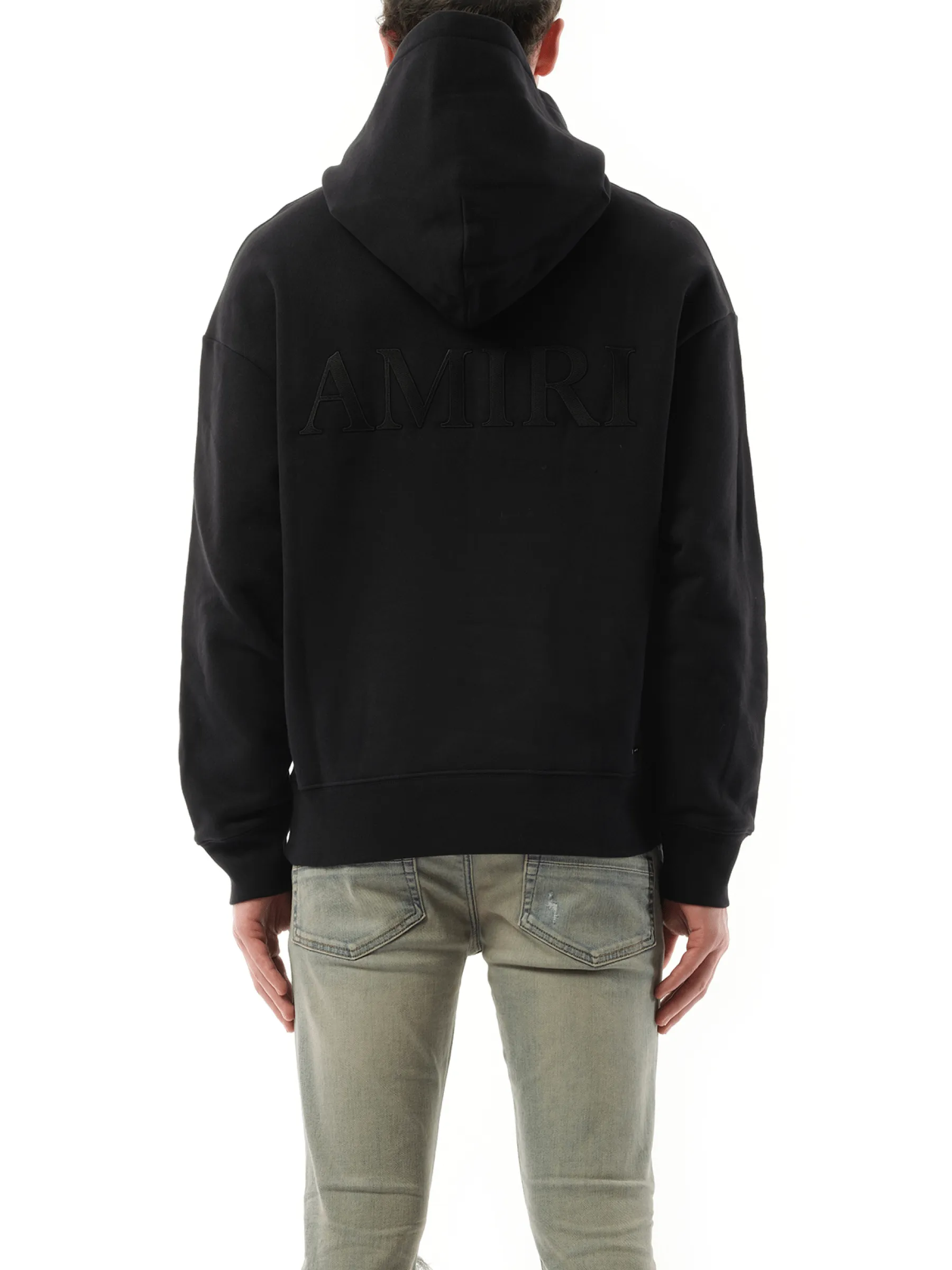 Amiri Oversized Hoodie in Black