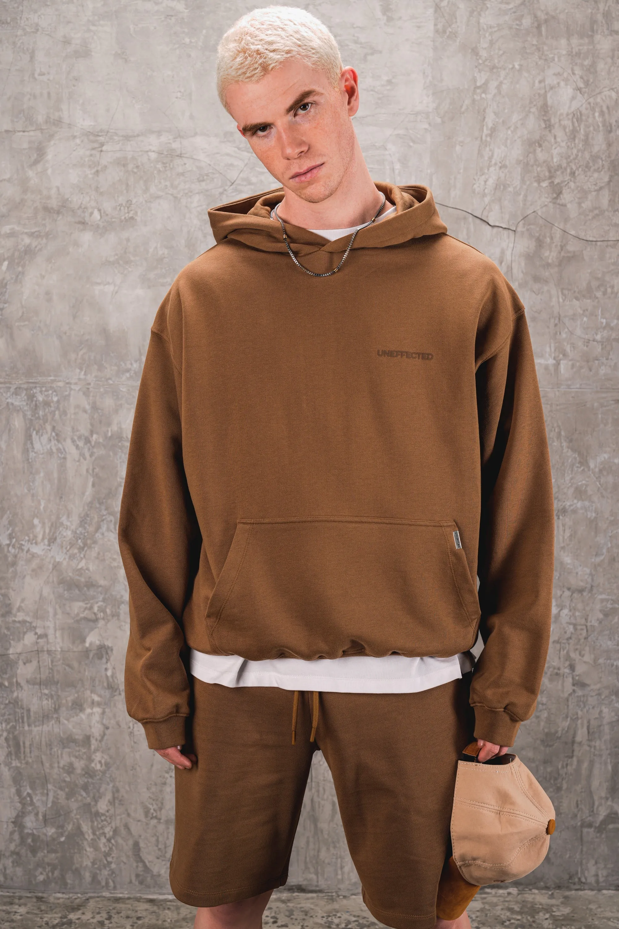 Archive Logo Oversized Hoodie - Camel