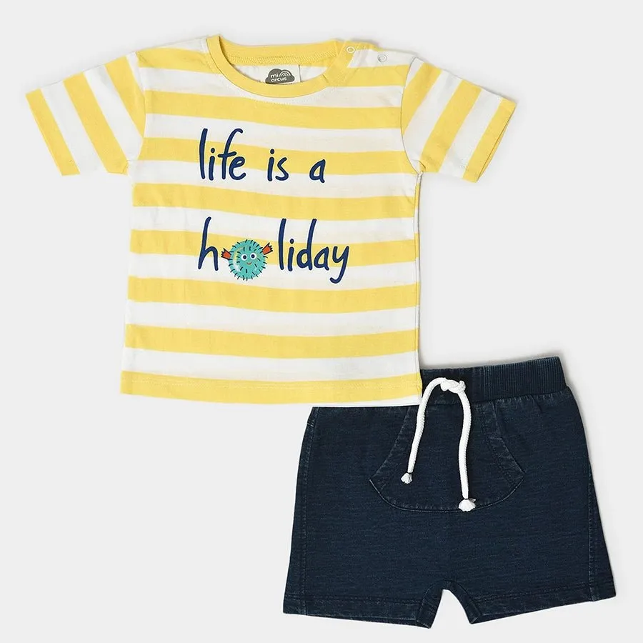 Boys Holiday T-Shirt & Shorts Set