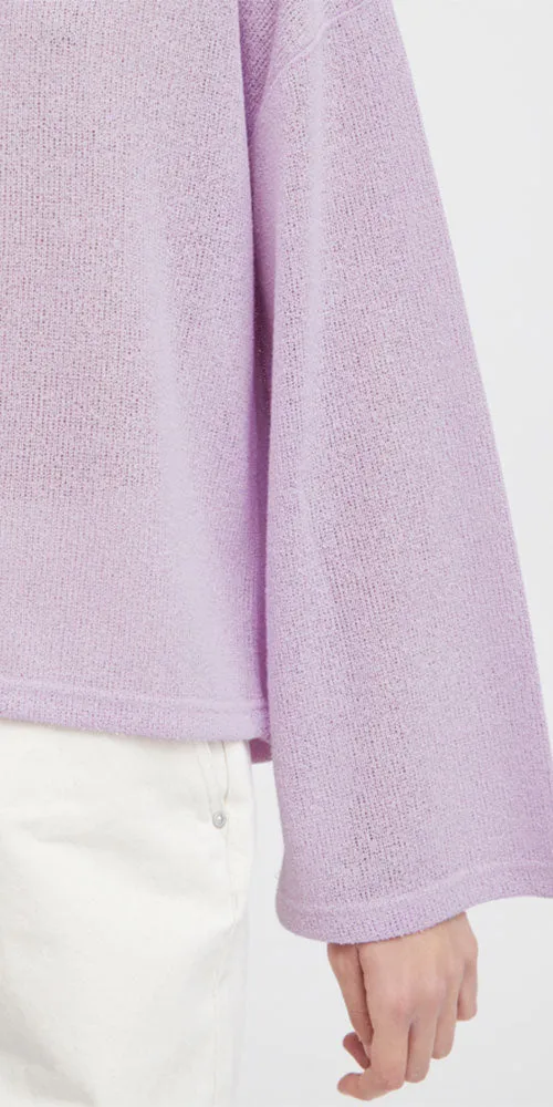 B.Young Gauzy Knit Sweater, orchid