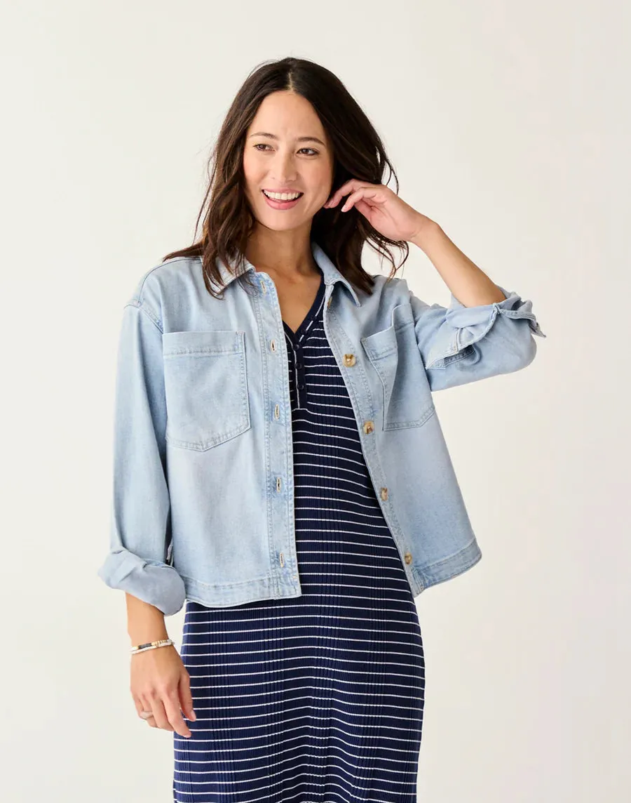 Carve Designs Flora Denim Shacket