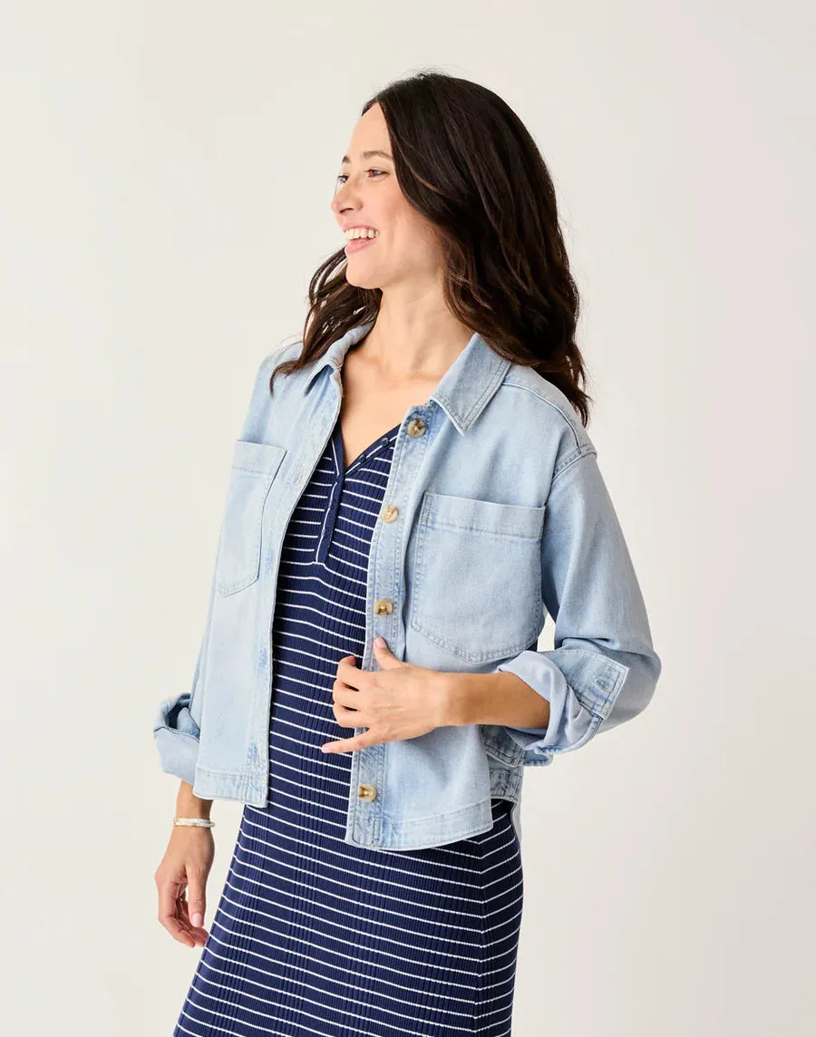 Carve Designs Flora Denim Shacket