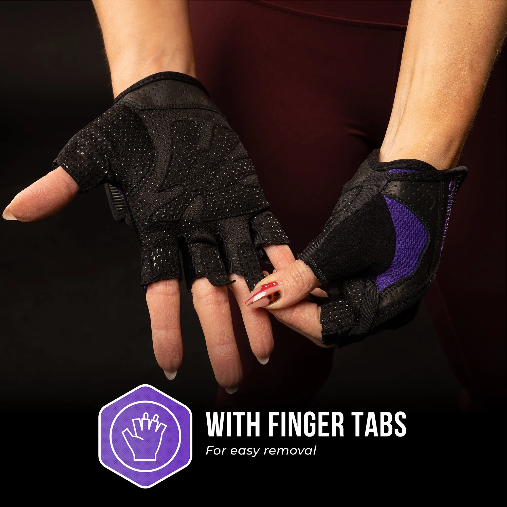 Contraband Pink Label 5137 Womens Padded Weight Lifting Gloves w/Grip-Lock Padding (Pair)