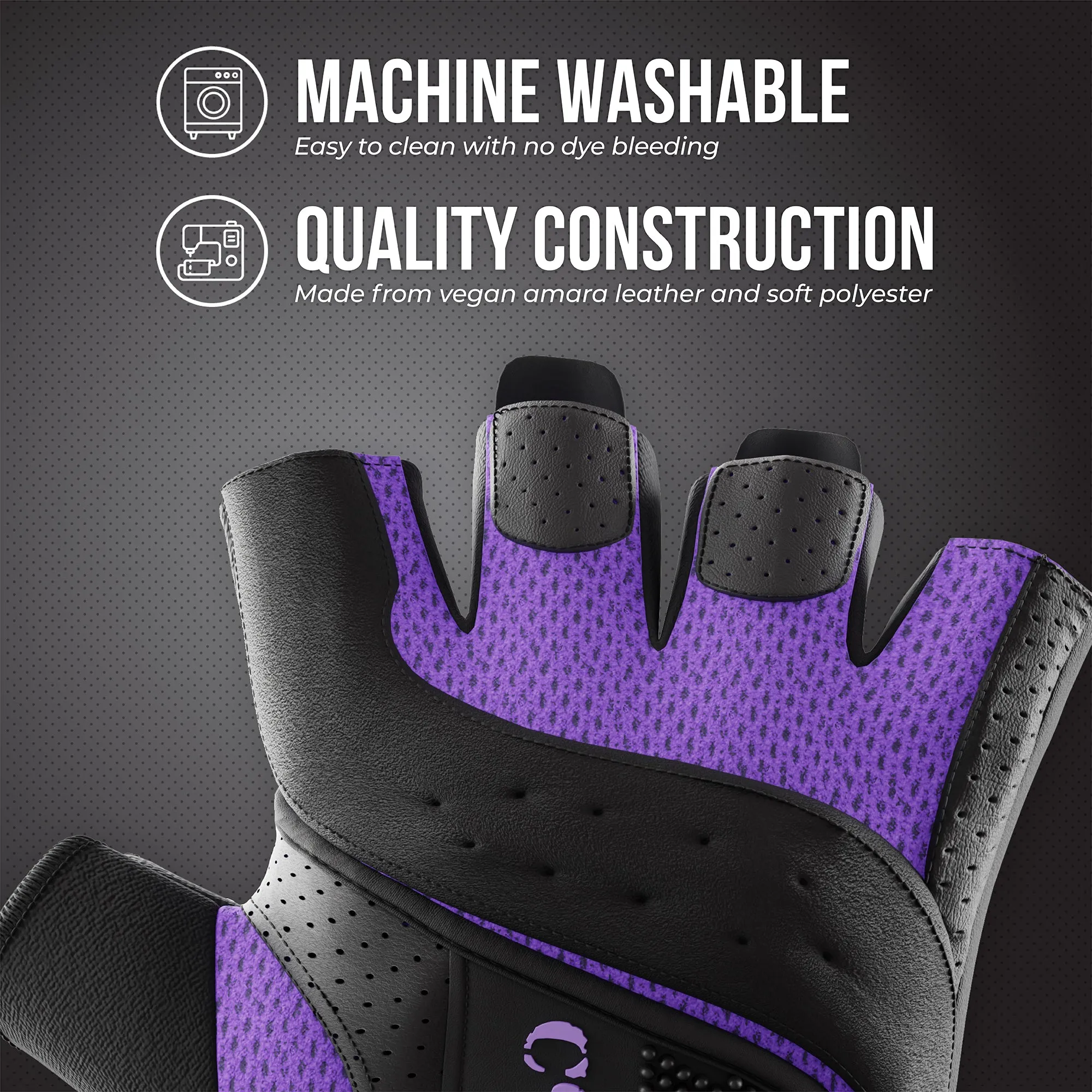 Contraband Pink Label 5137 Womens Padded Weight Lifting Gloves w/Grip-Lock Padding (Pair)