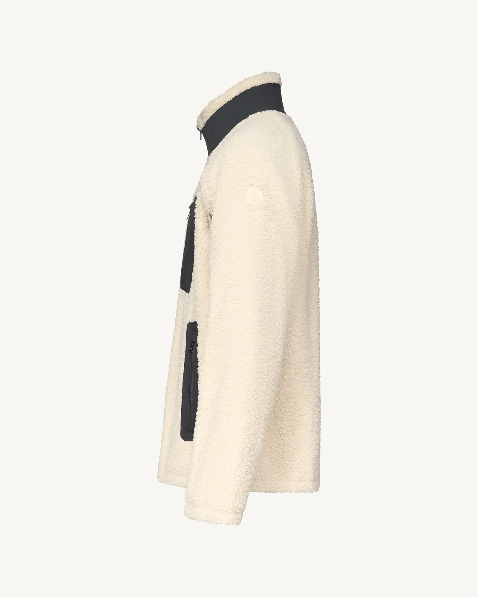 Denver sherpa fleece hybrid jacket Natural