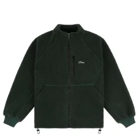 Dime Polar Fleece Sherpa Zip in Forest