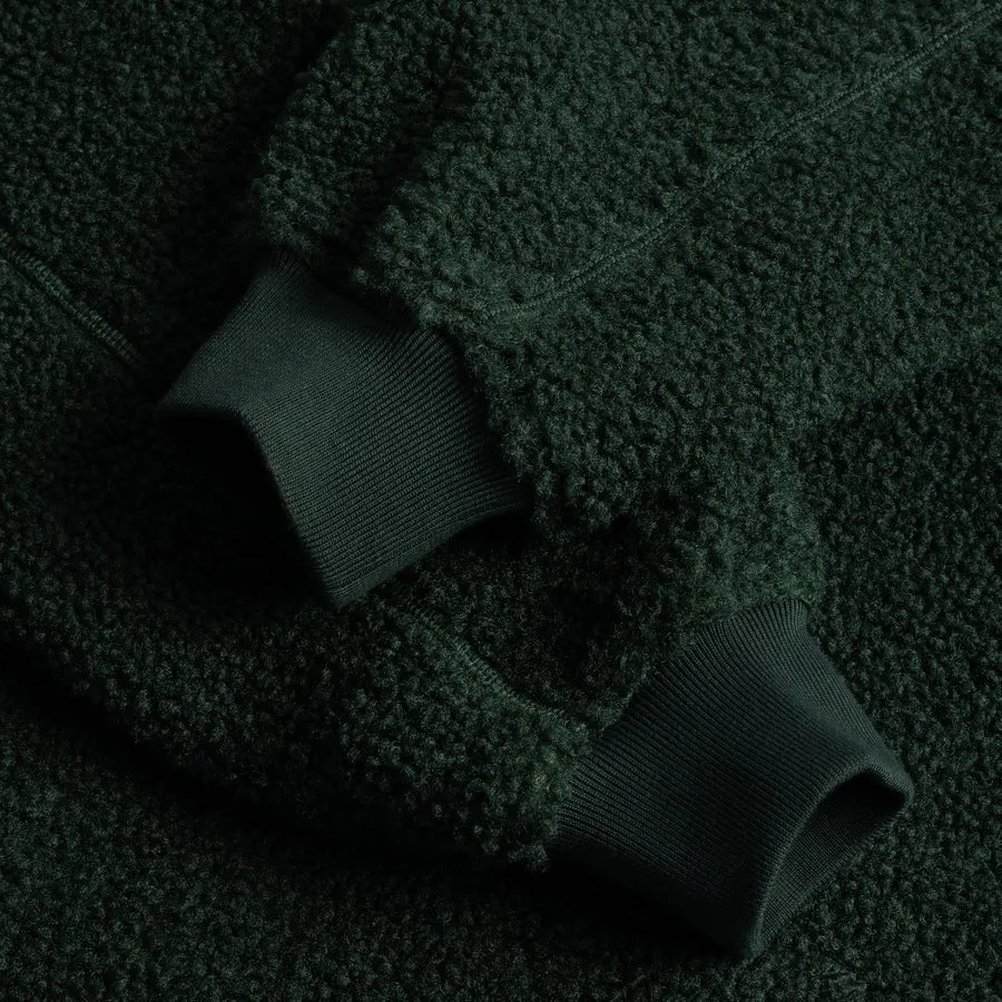 Dime Polar Fleece Sherpa Zip in Forest