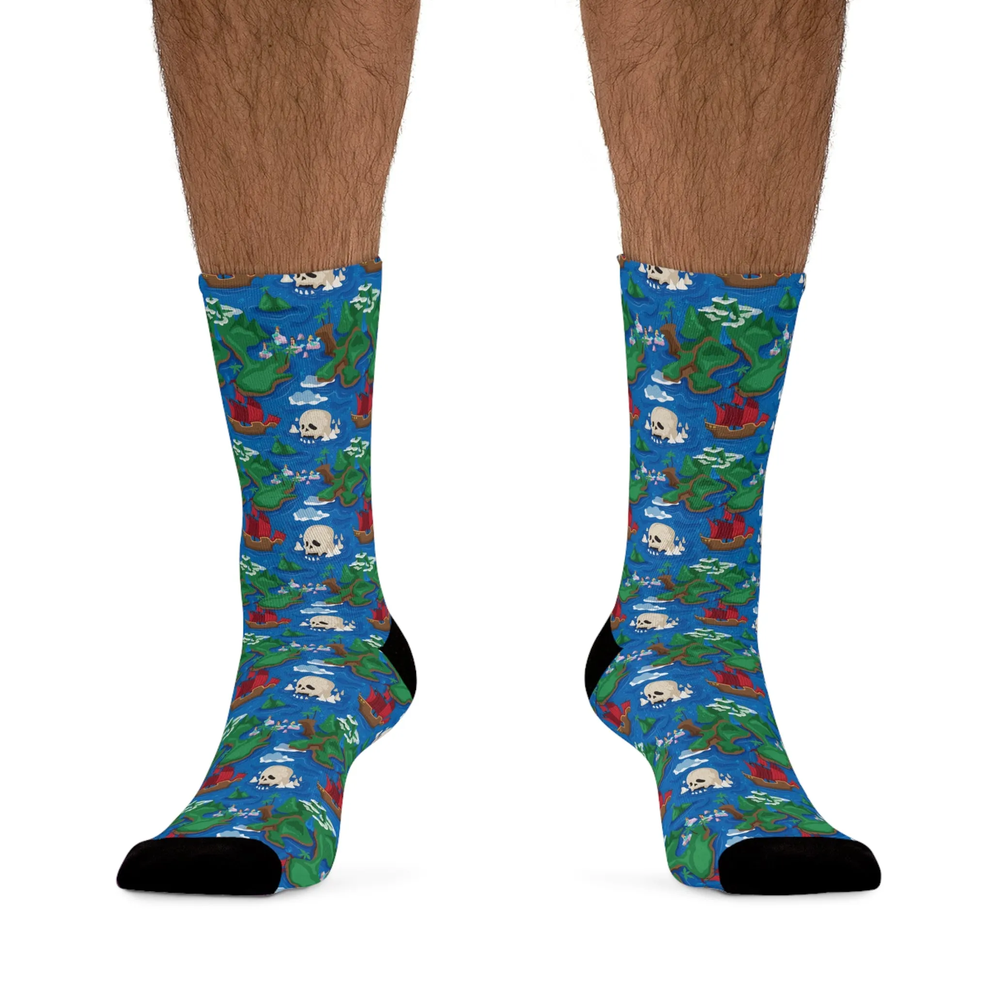 Disney Peter Pan Neverland Map Socks