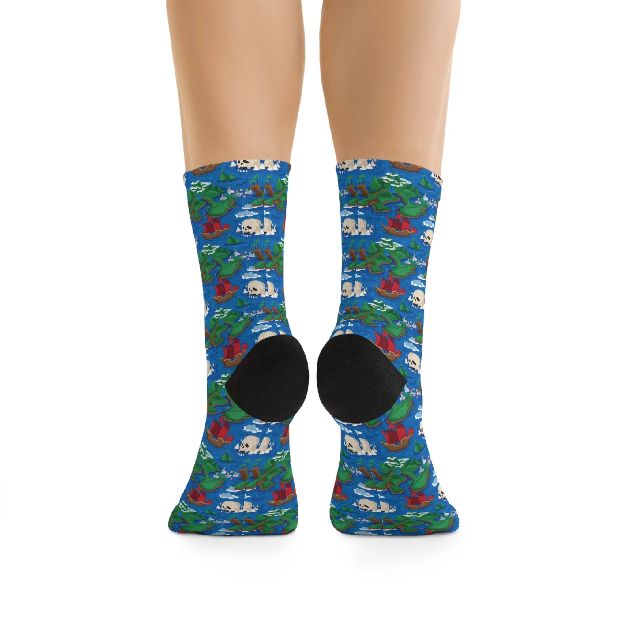 Disney Peter Pan Neverland Map Socks