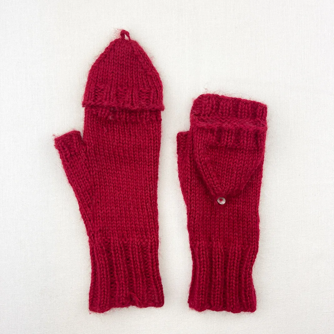 Fingerless Mitts with Finger Flap Knitting Kit | Cascade Pure Alpaca & Knitting Pattern (#171)