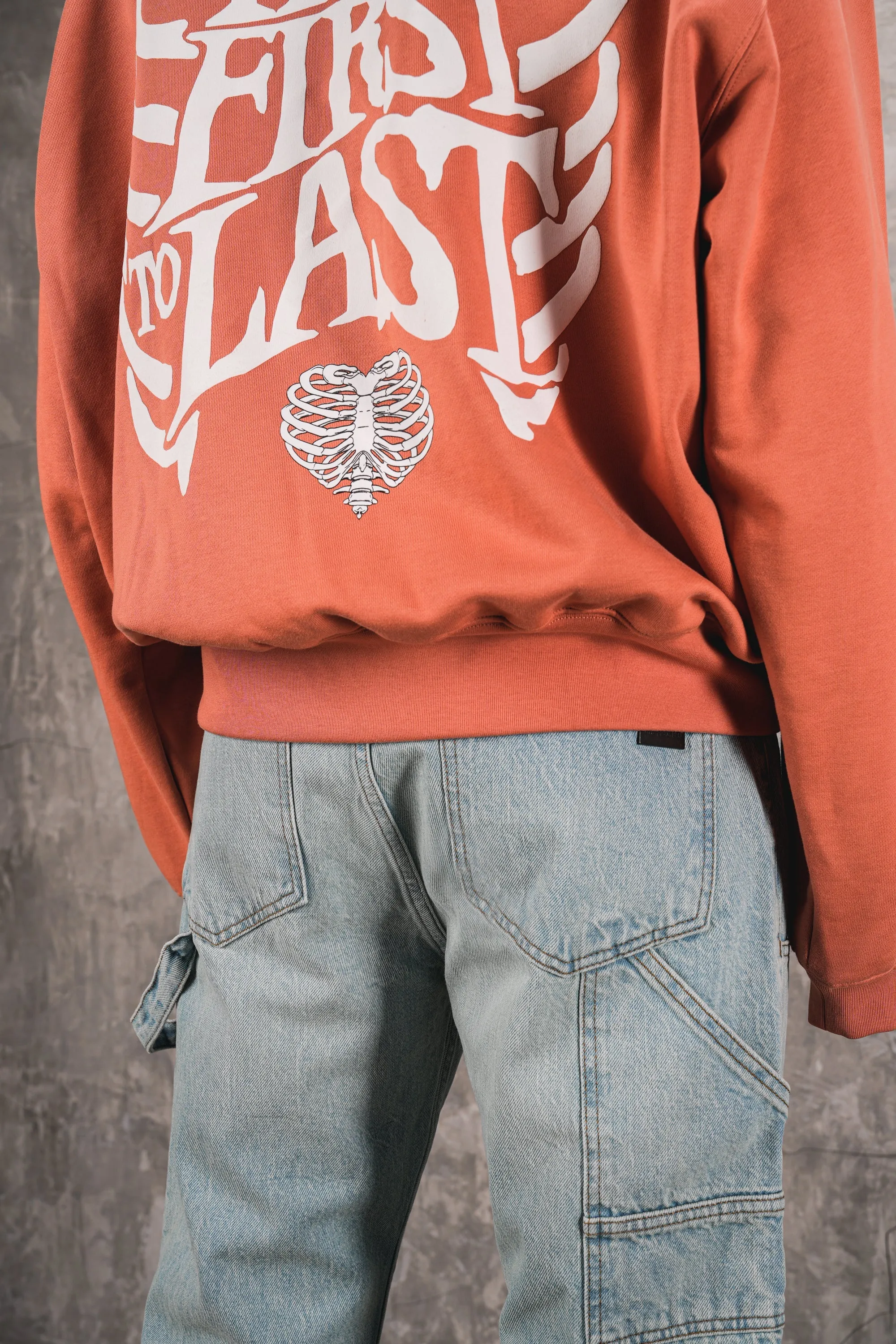 First To Last 480GSM Oversized Hoodie - Tile