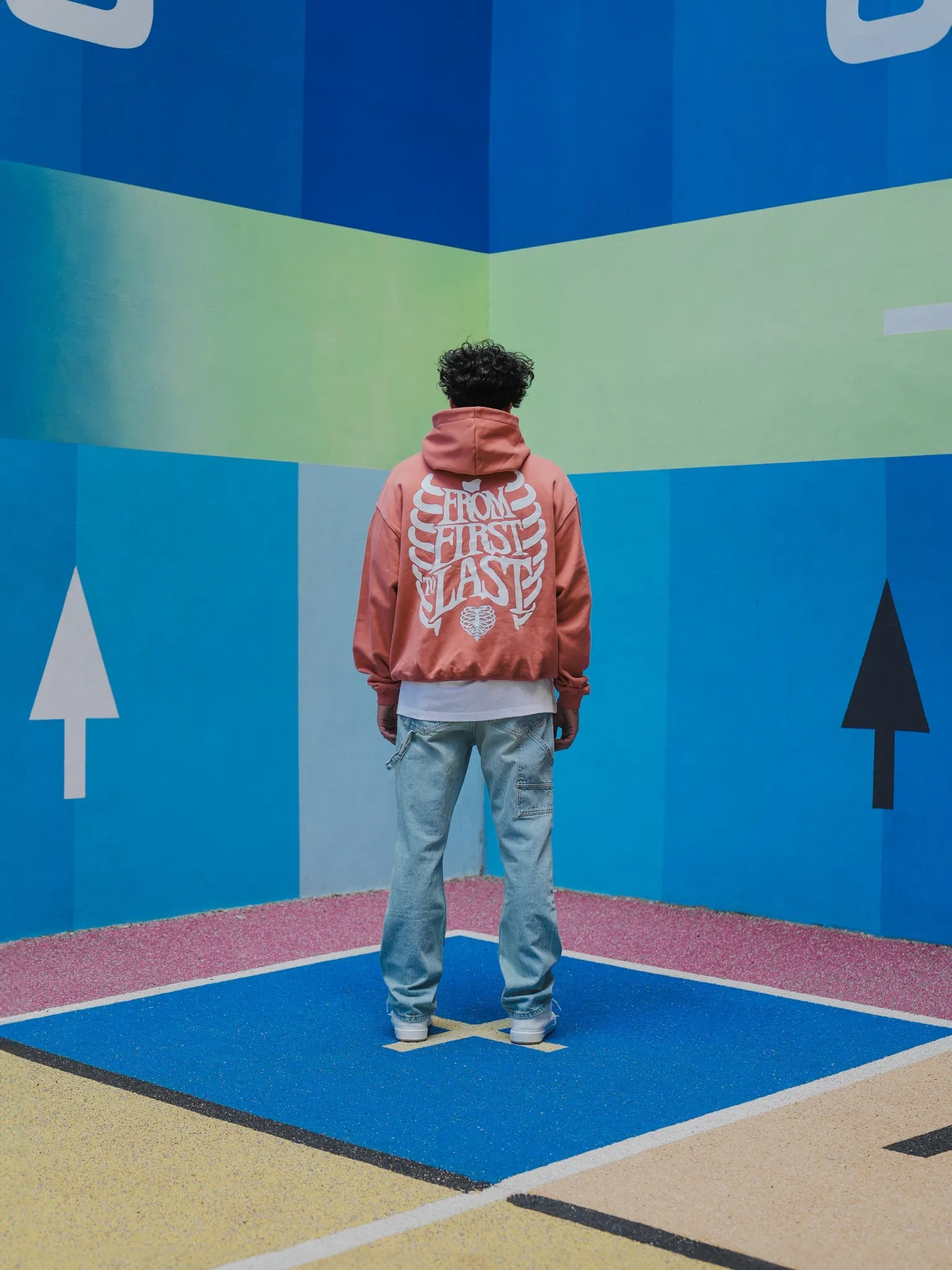 First To Last 480GSM Oversized Hoodie - Tile