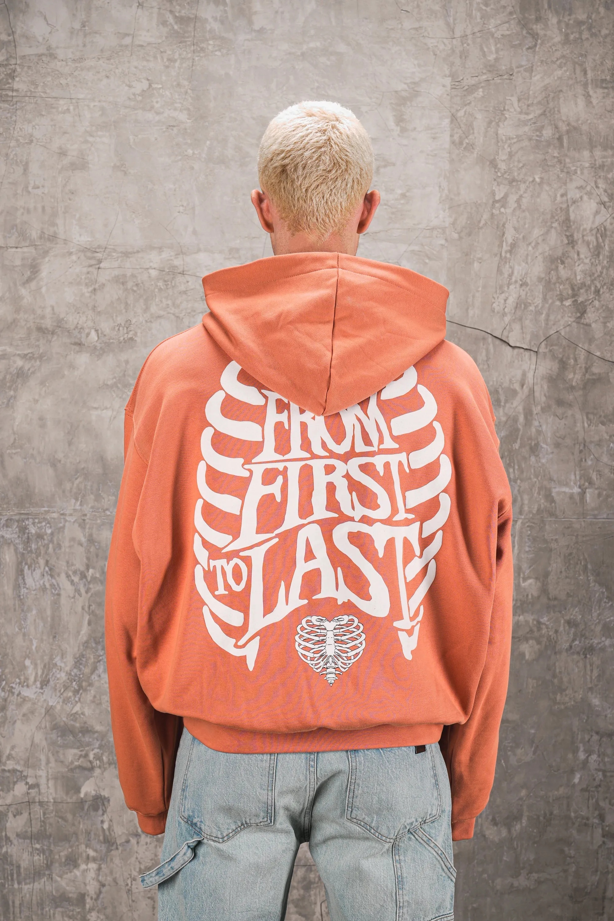 First To Last 480GSM Oversized Hoodie - Tile