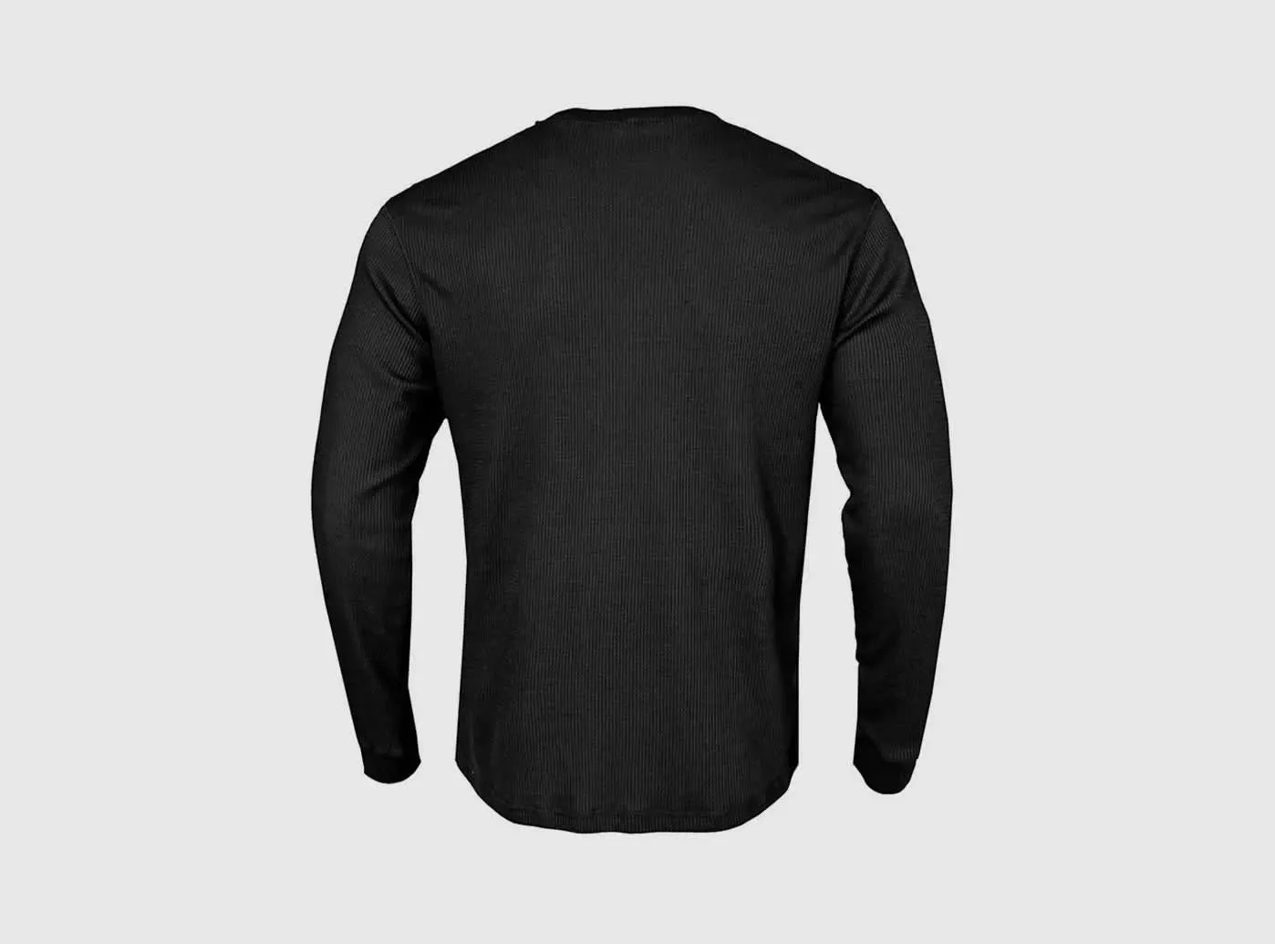 FitVille Men's Waffle-Knit Long-Sleeve Outdoor Crewneck