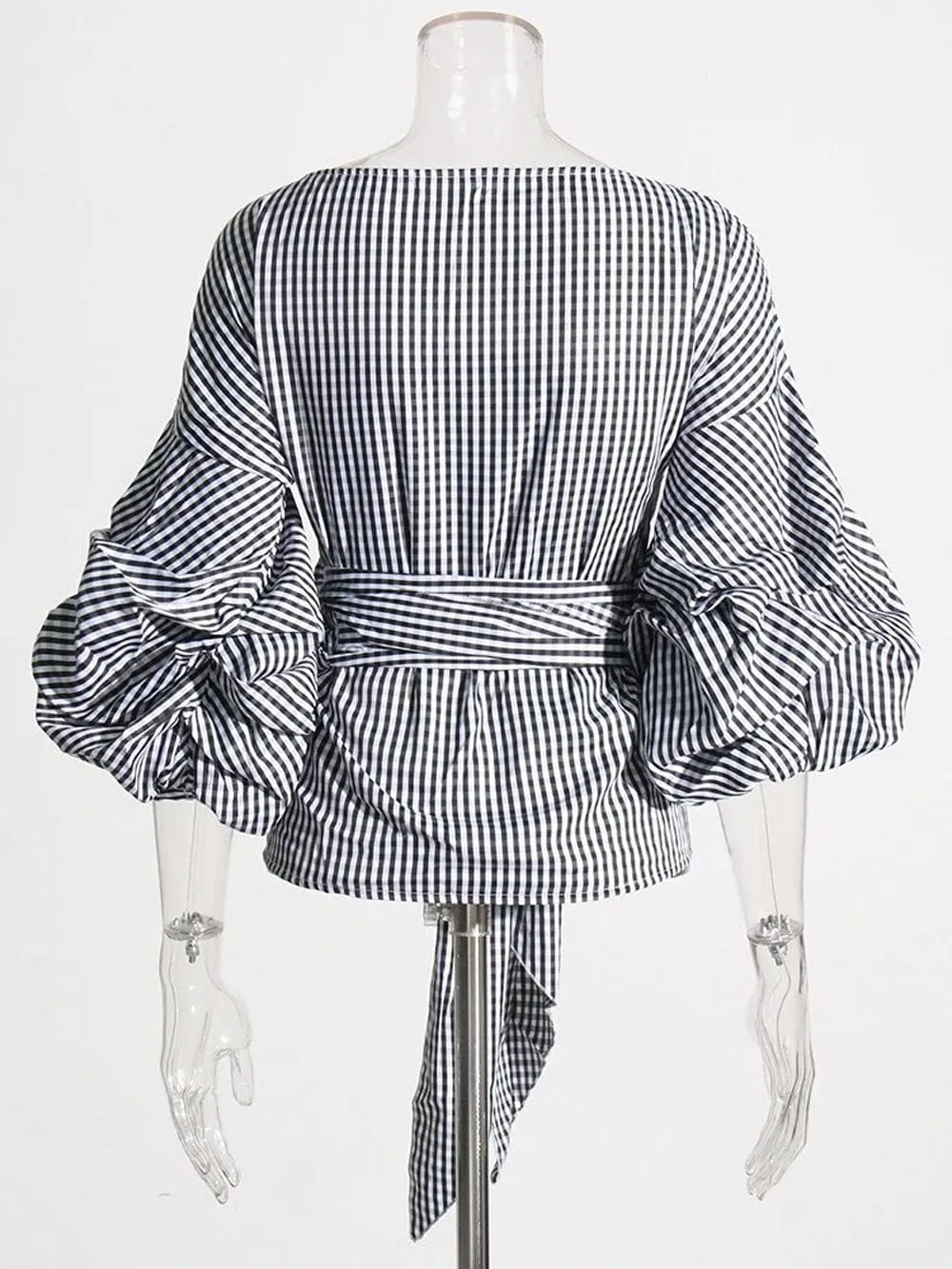 Hali Bowknot Folds Shirt