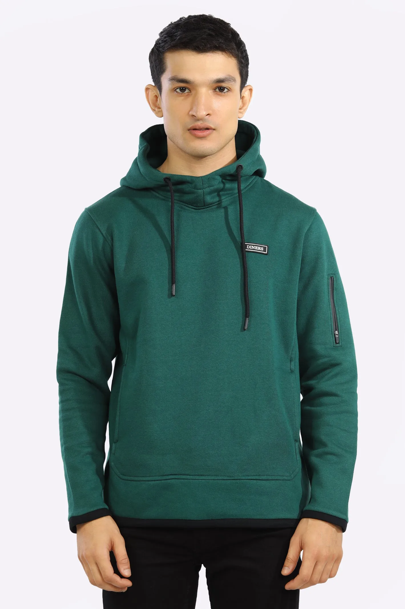 Heather Green Pullover Hoodie for Mens