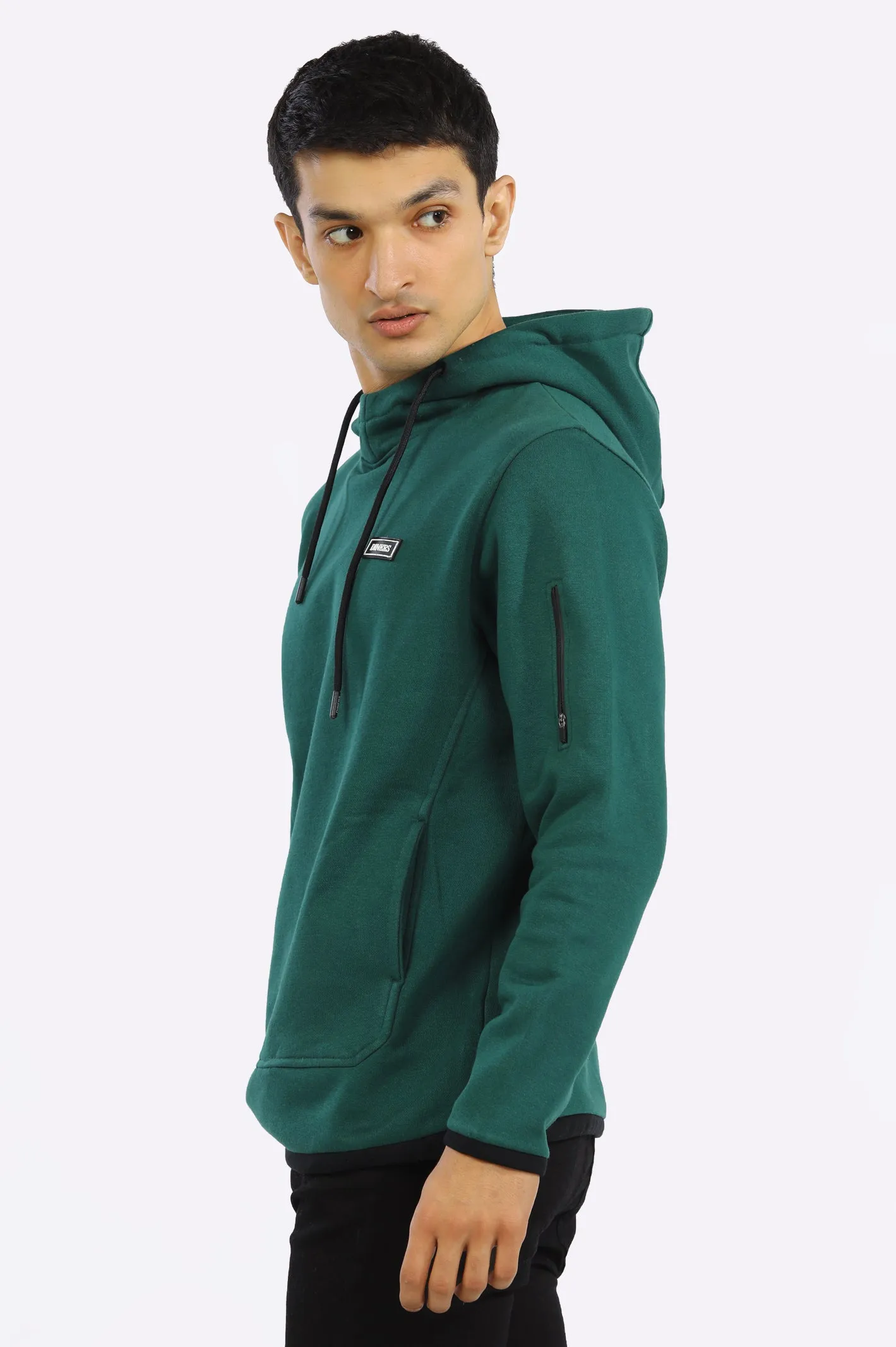 Heather Green Pullover Hoodie for Mens