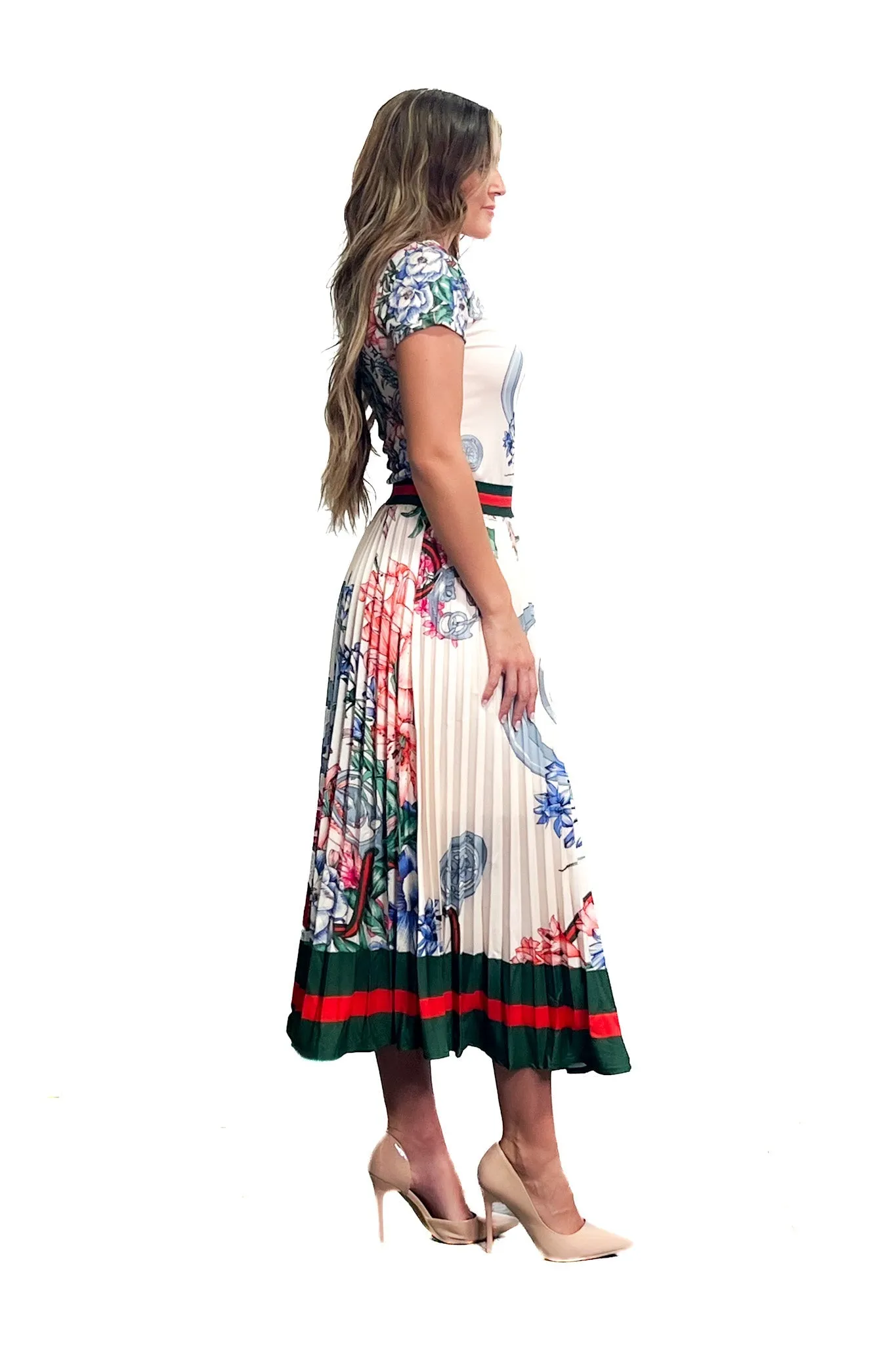 Izio Stripe Floral Set