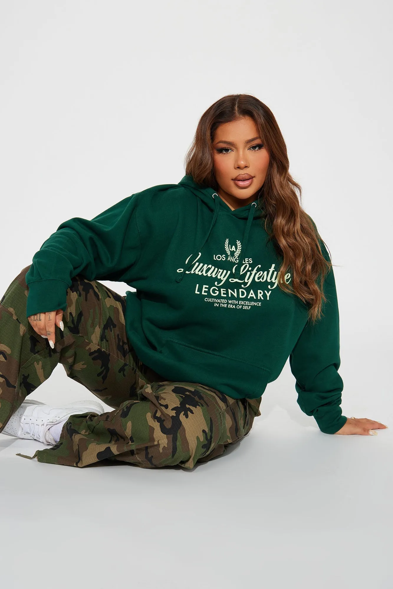 Living In Luxury Hoodie - Green