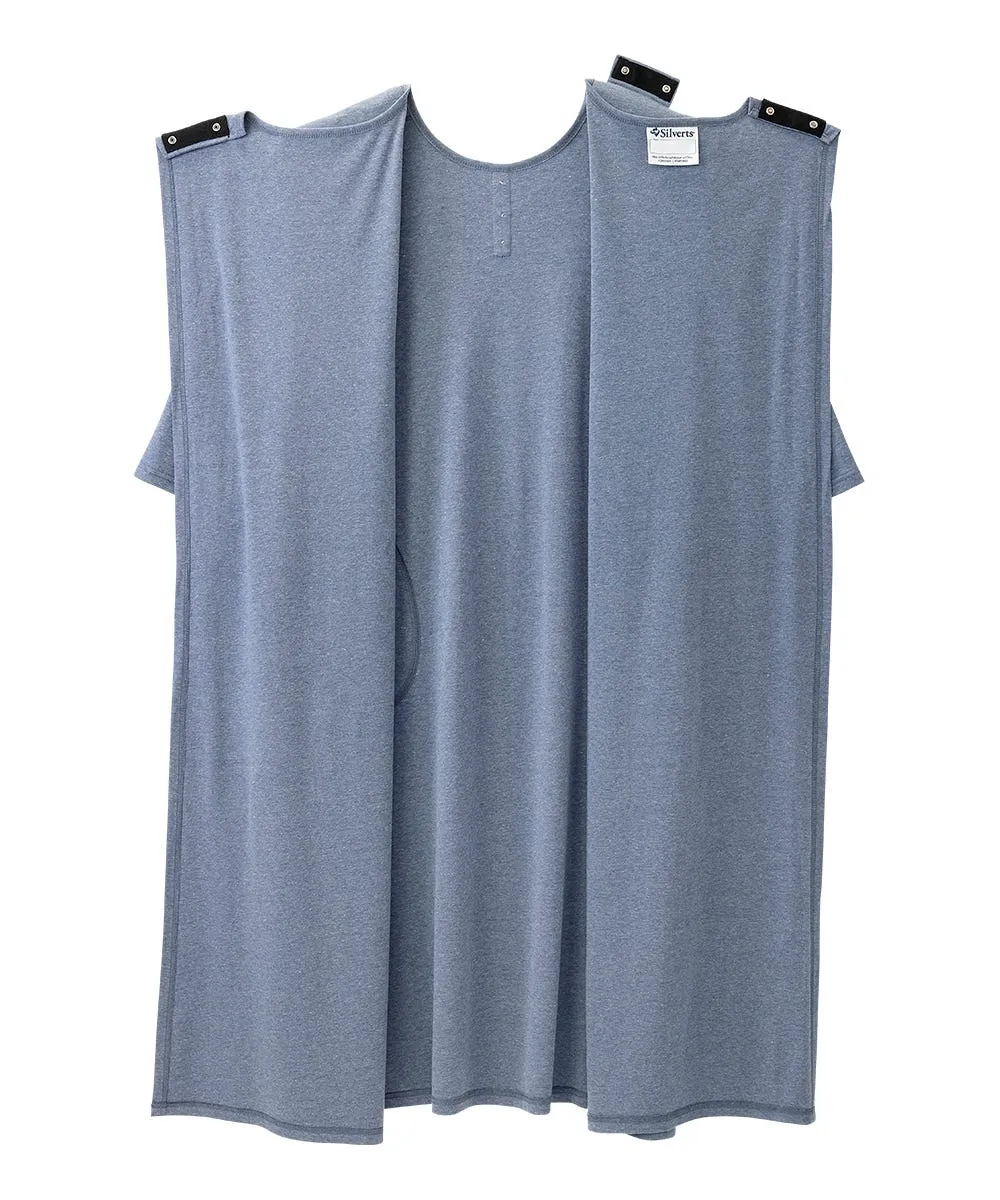 Men's Open Back Henley Nightgown