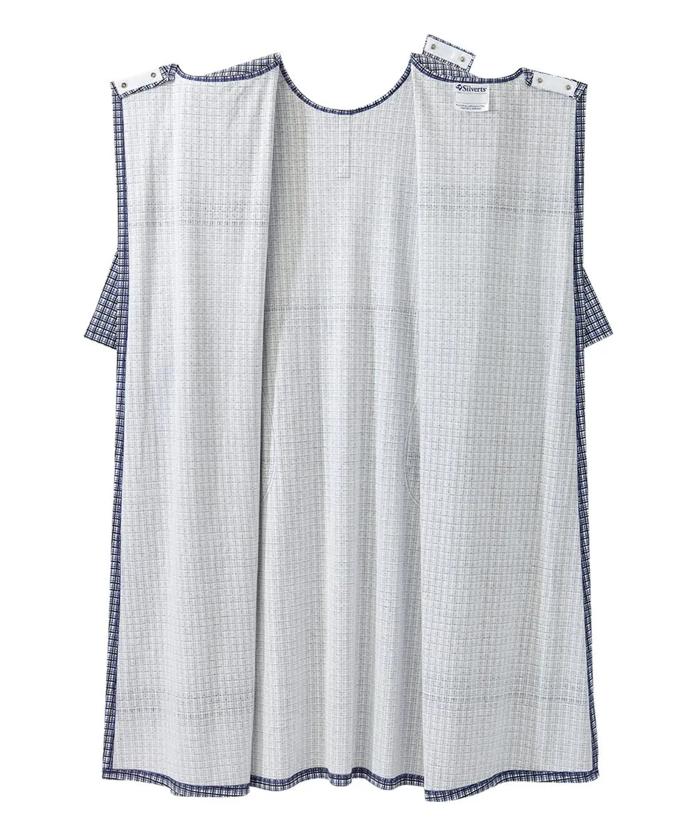Men's Open Back Henley Nightgown
