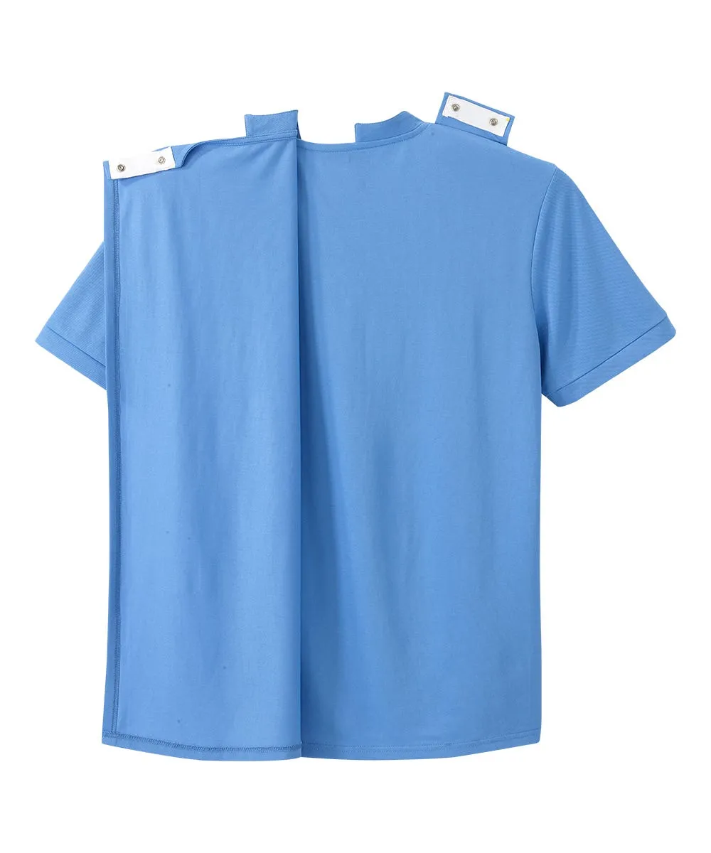 Men's Open Back Henley T-Shirt
