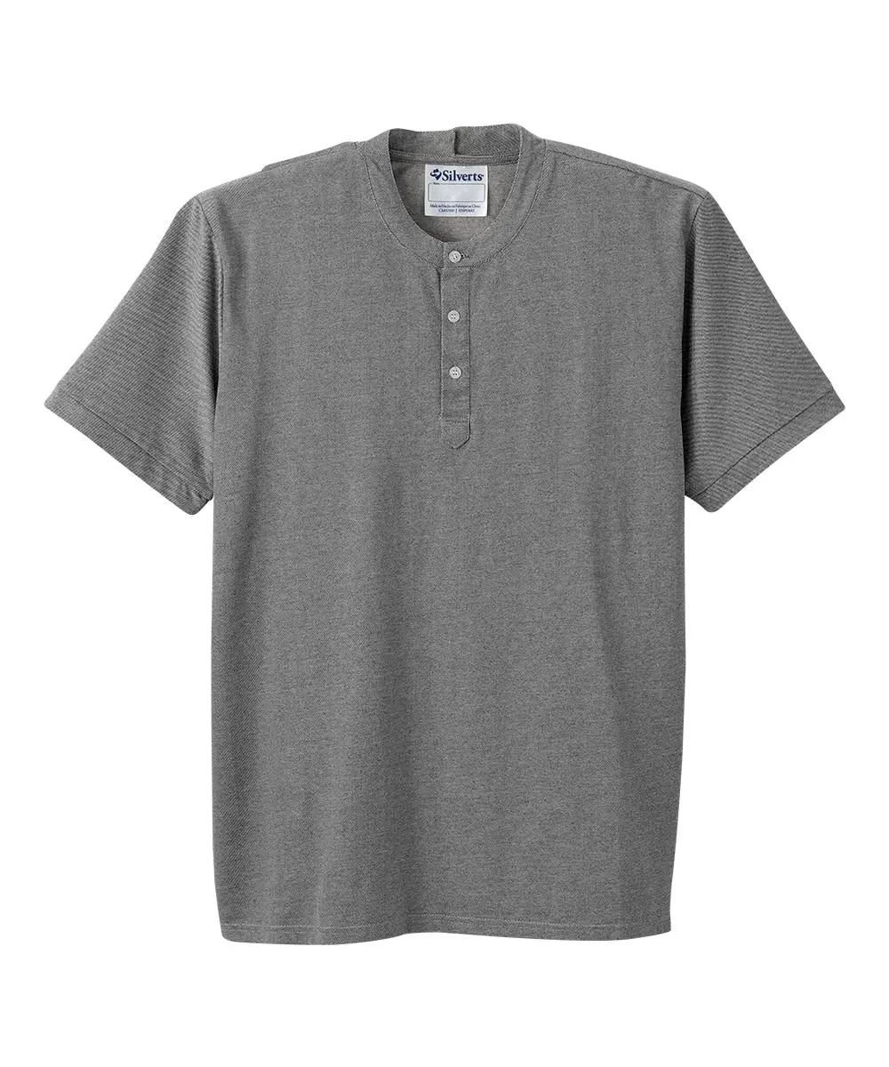 Men's Open Back Henley T-Shirt