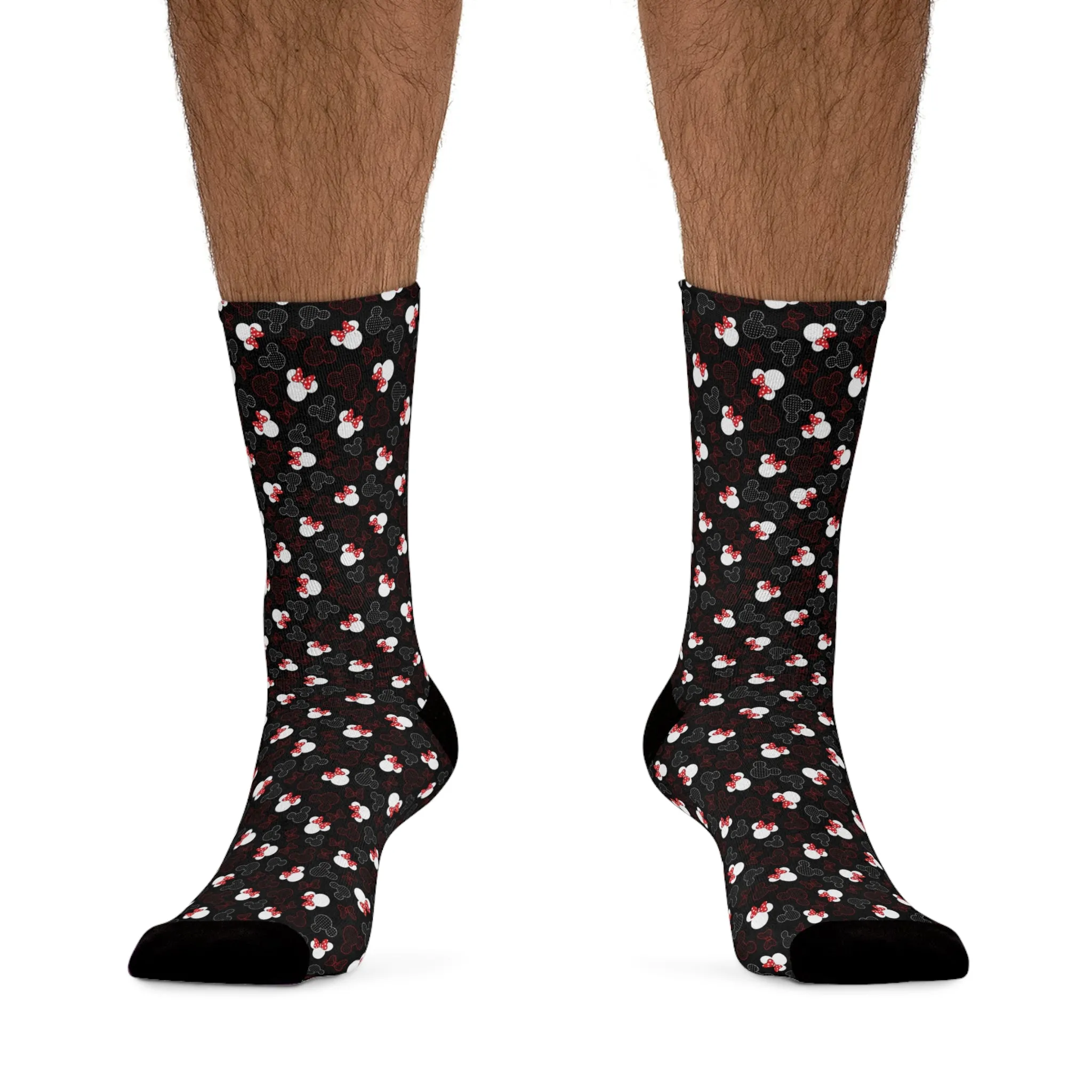 Mickey And Minnie Dots Socks