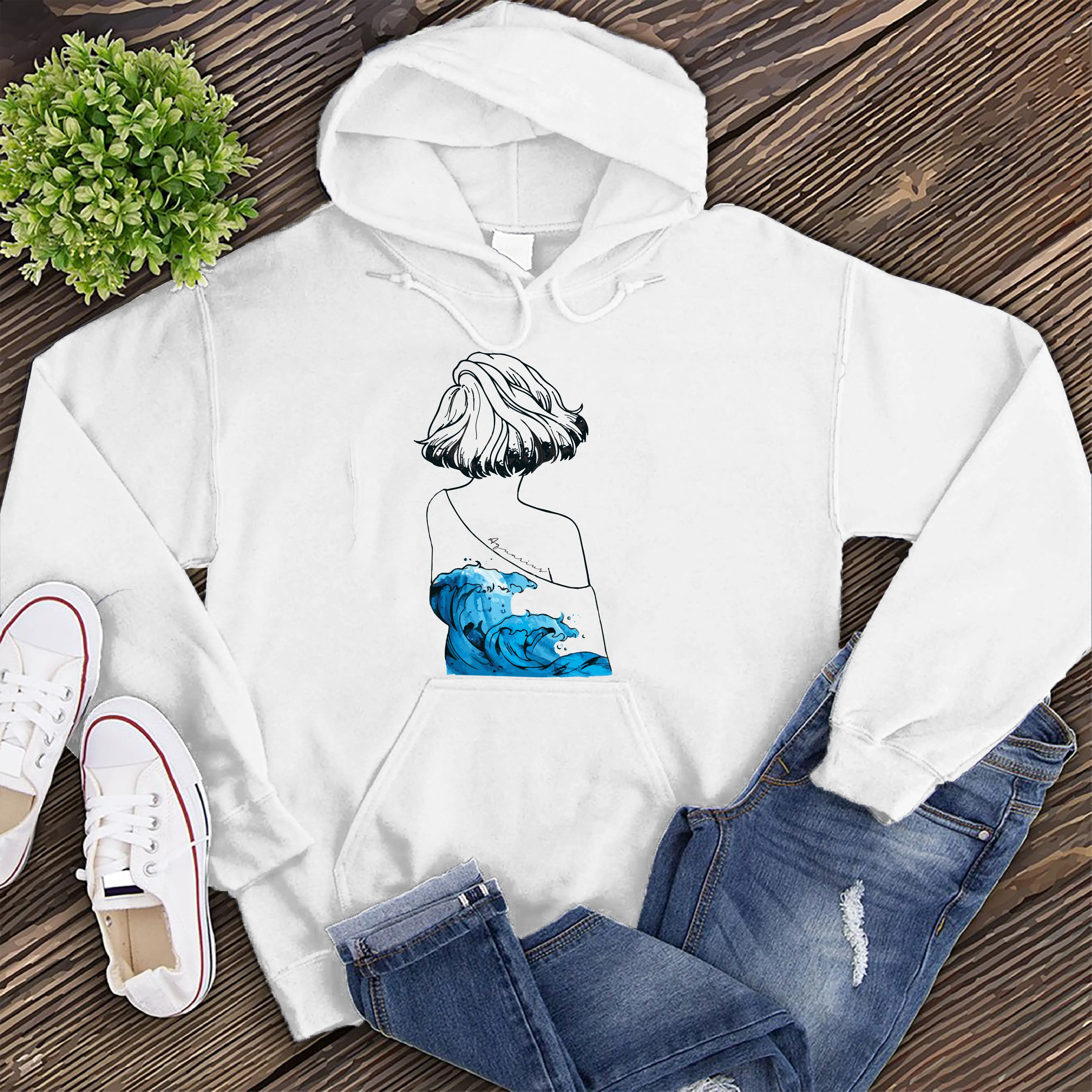 Minimalist Aquarius Hoodie