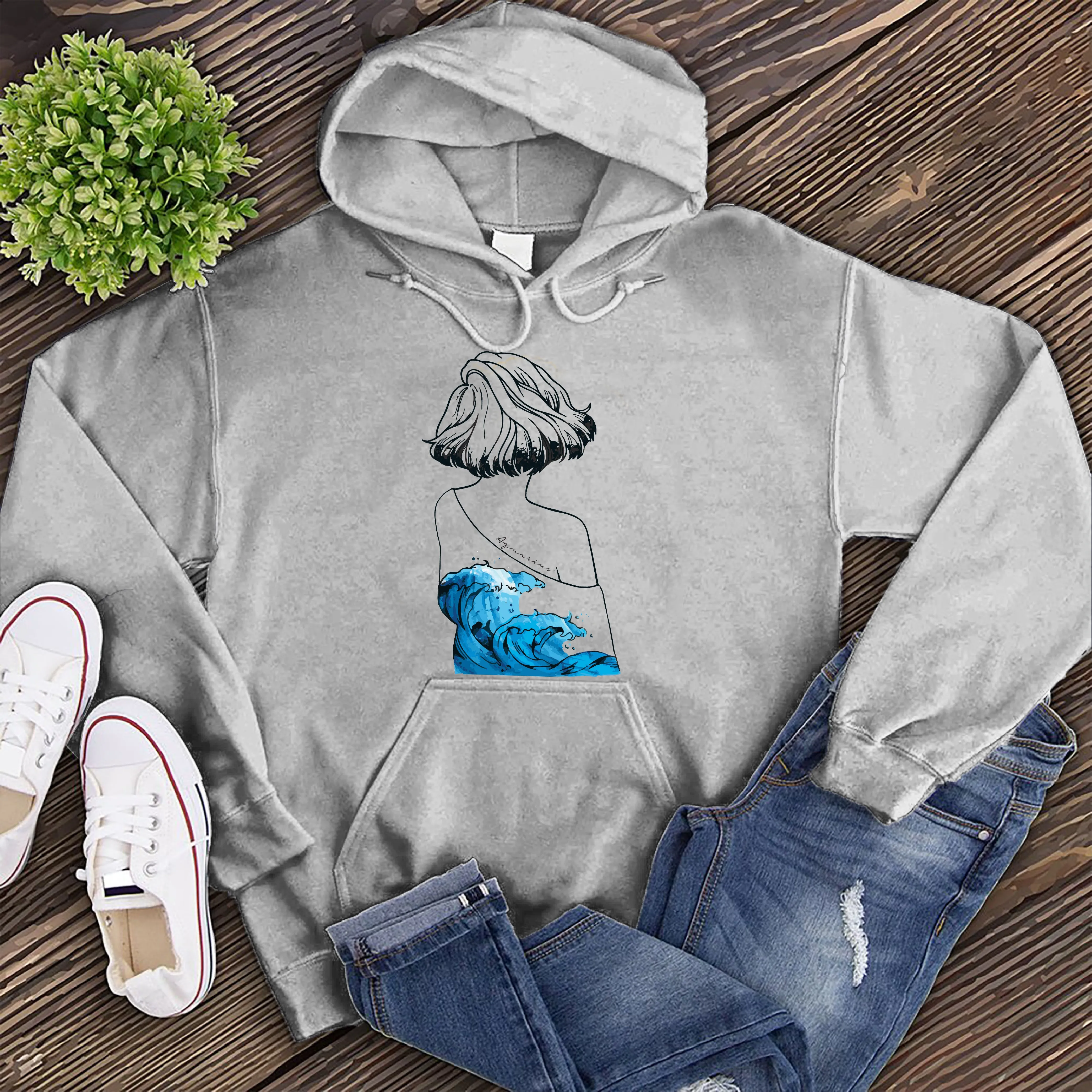 Minimalist Aquarius Hoodie