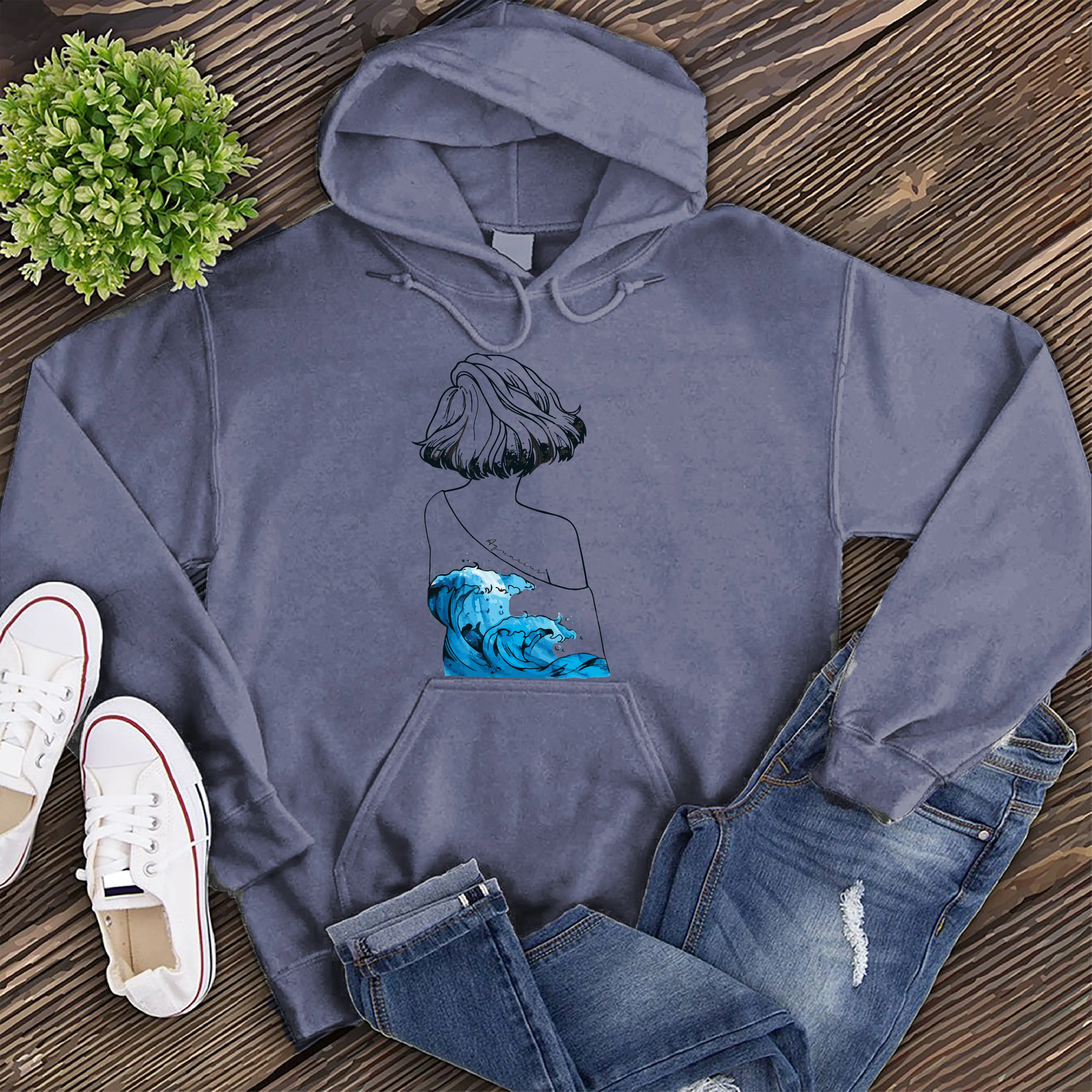 Minimalist Aquarius Hoodie