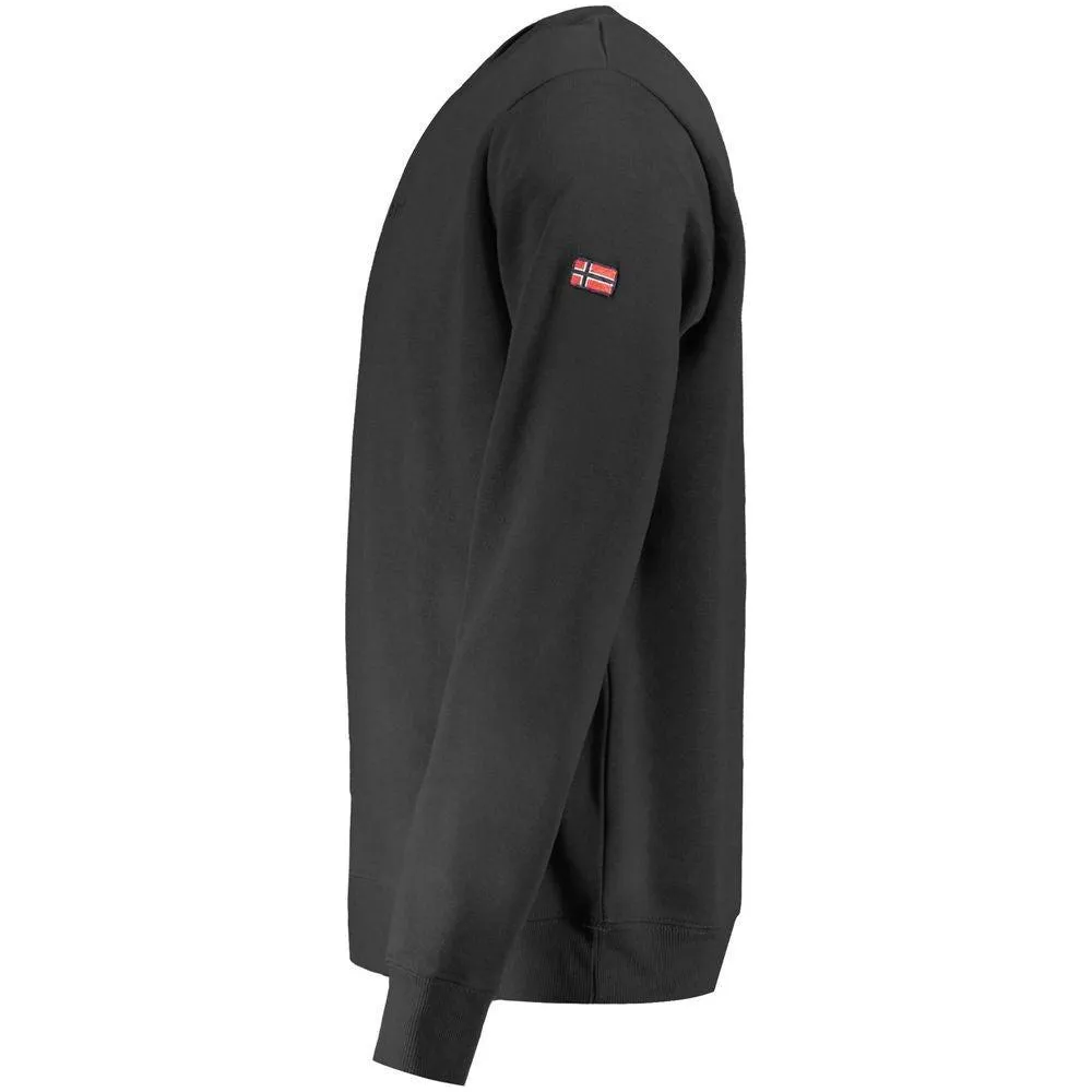 Norway 1963 Black Cotton Men Sweater