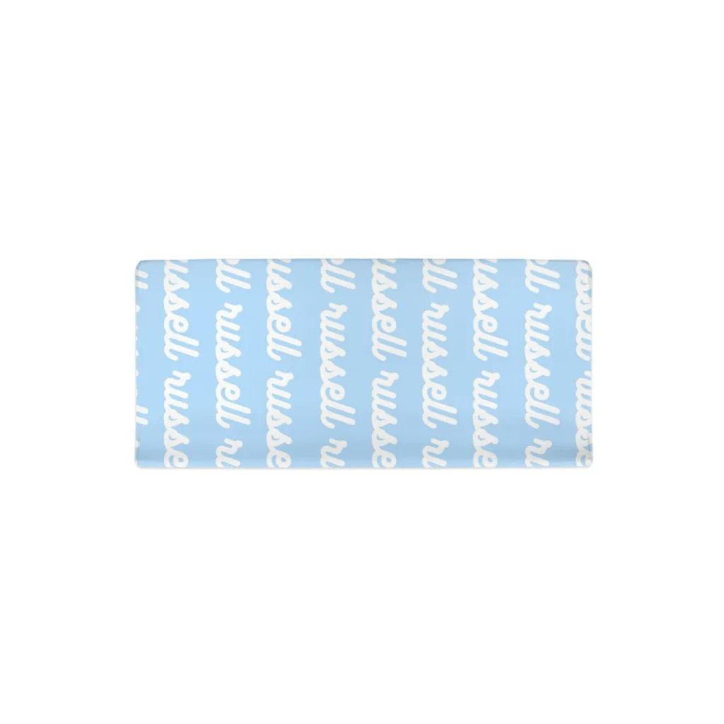 PERSONALIZED MODERN REPEAT CHANGING PAD COVER - RETRO CURSIVE