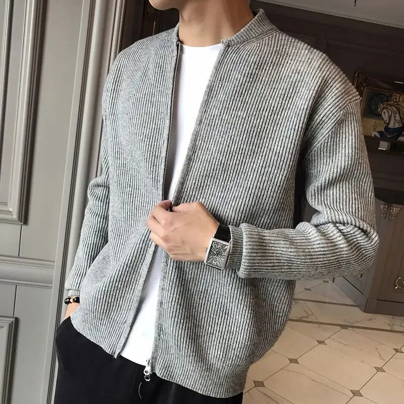 Pit Stripe Knit Cardigan