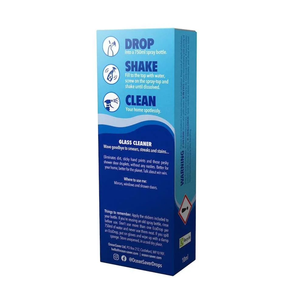Plastic Free Cleaning Drop Glass Cleaner - Sea Spray