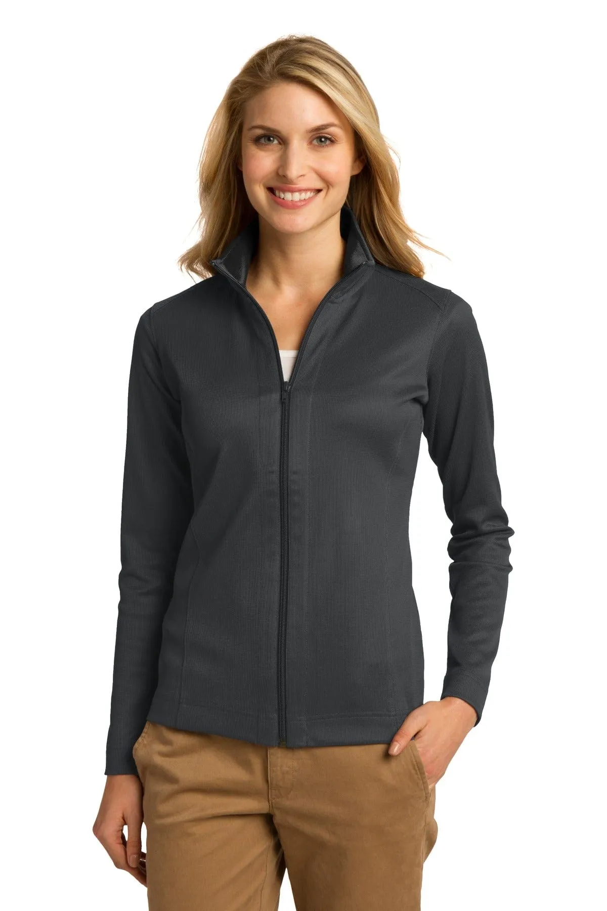 Port Authority ®  Ladies Vertical Texture Full-Zip Jacket. L805