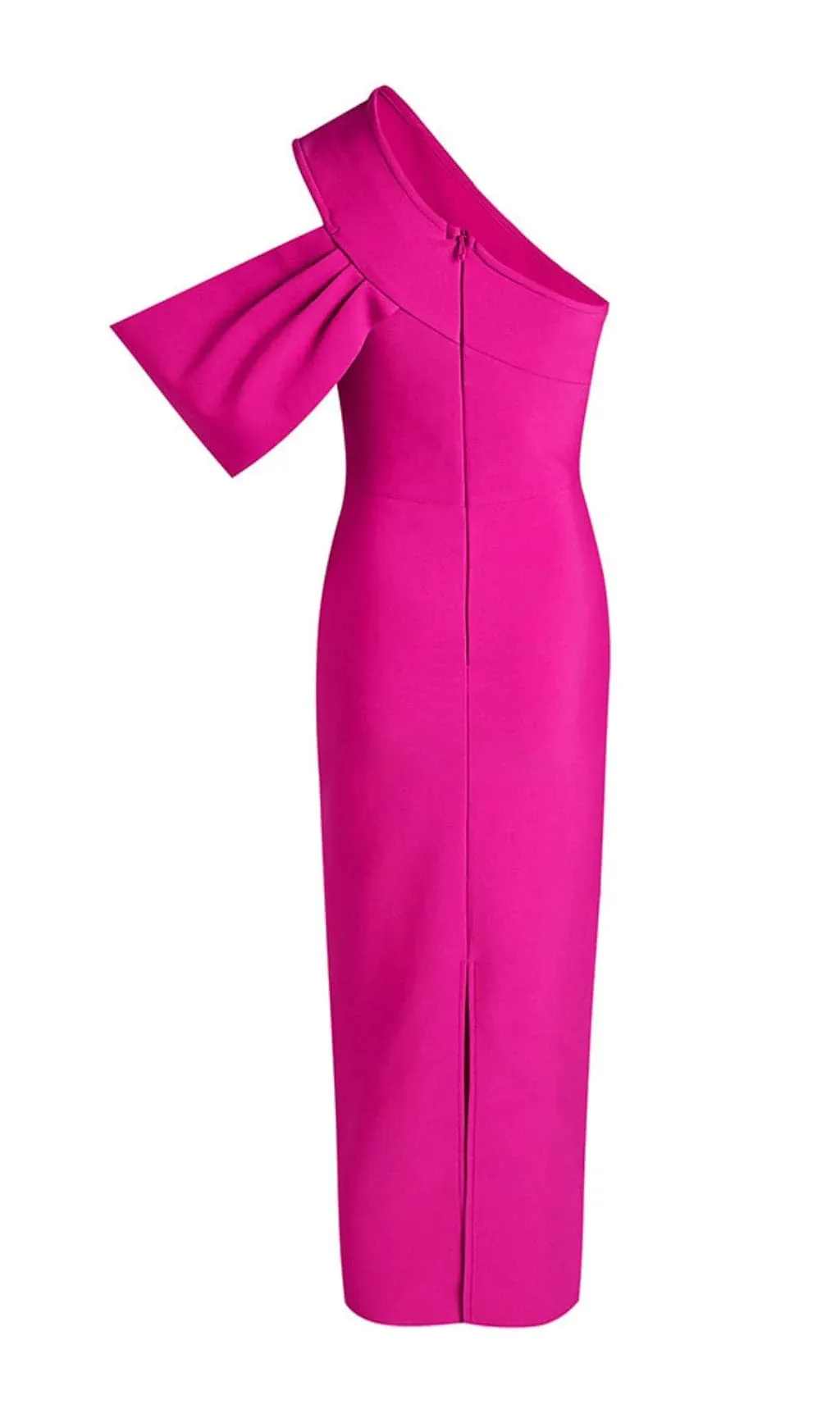 Pre Order:  Diagonal One Shoulder Open Back Bandage Dress