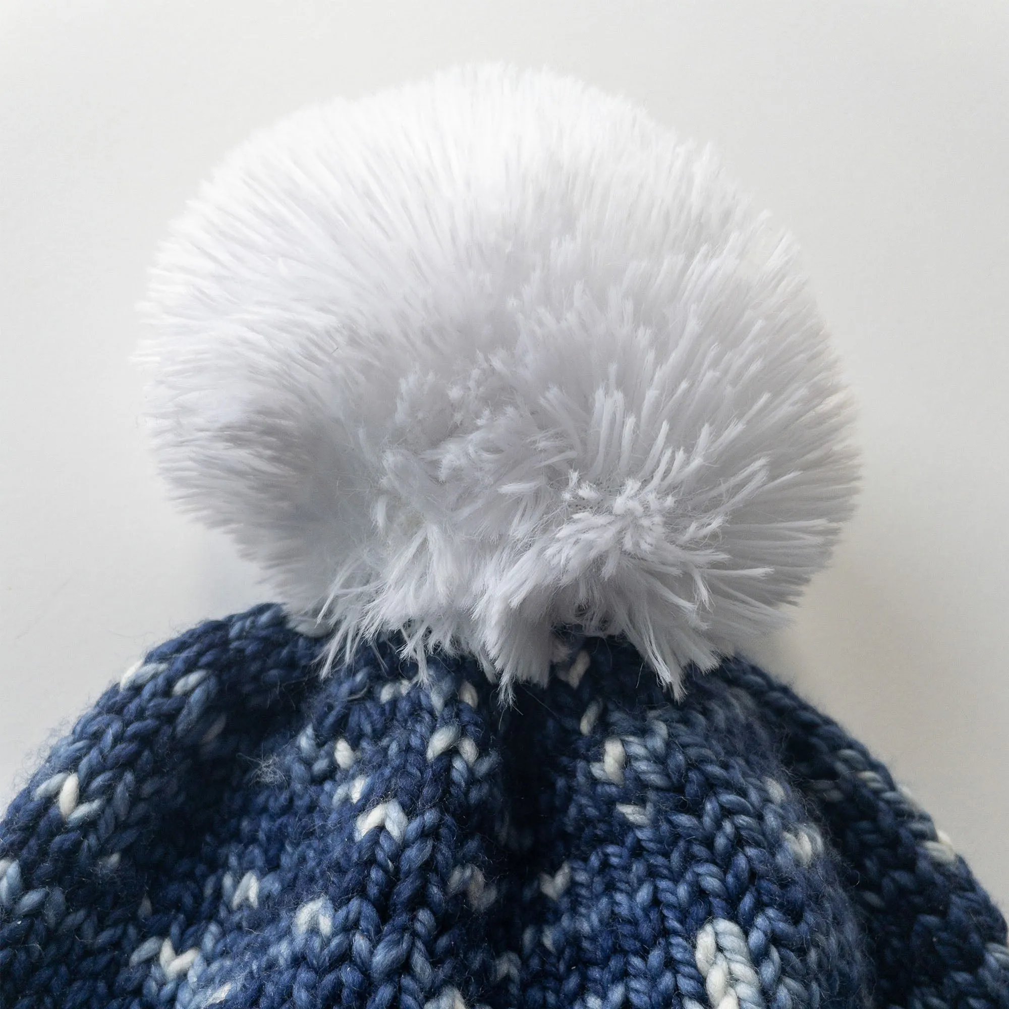 "Indigo Shibori" Chunky (Bulky) Yarn - Hand Dyed tie-dyed blue and white merino wool