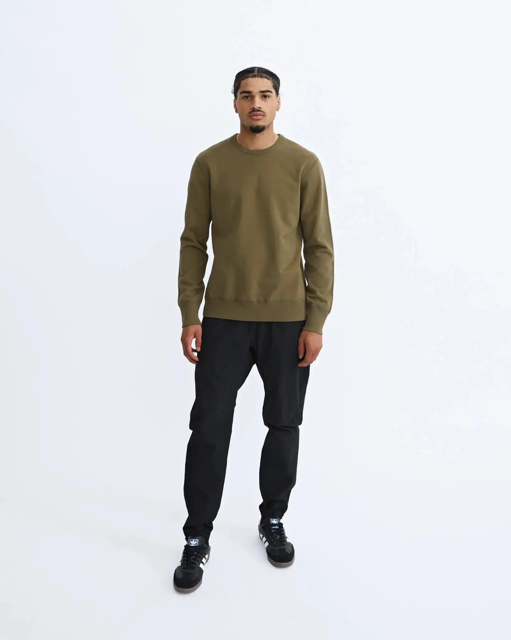 RC - Knit Mid Wt Terry LS Crewneck - Core