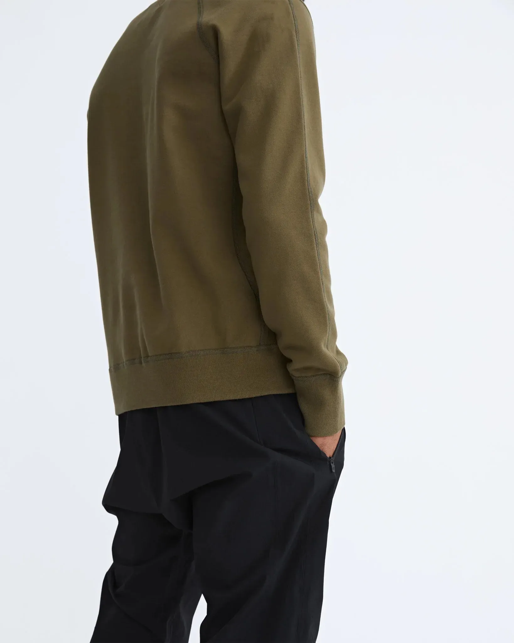 RC - Knit Mid Wt Terry LS Crewneck - Core
