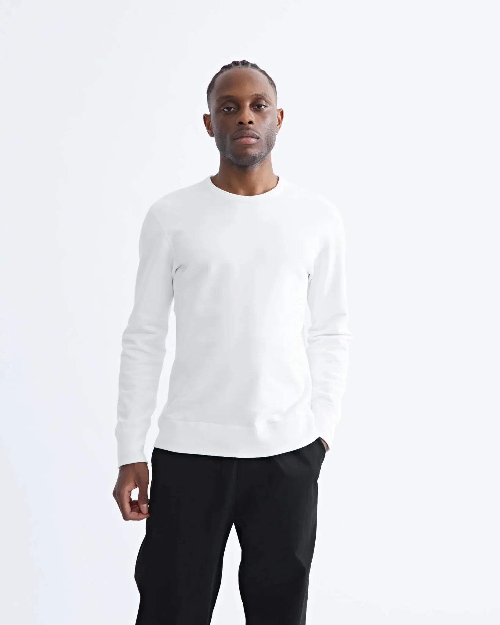 RC - Knit Mid Wt Terry LS Crewneck - Core
