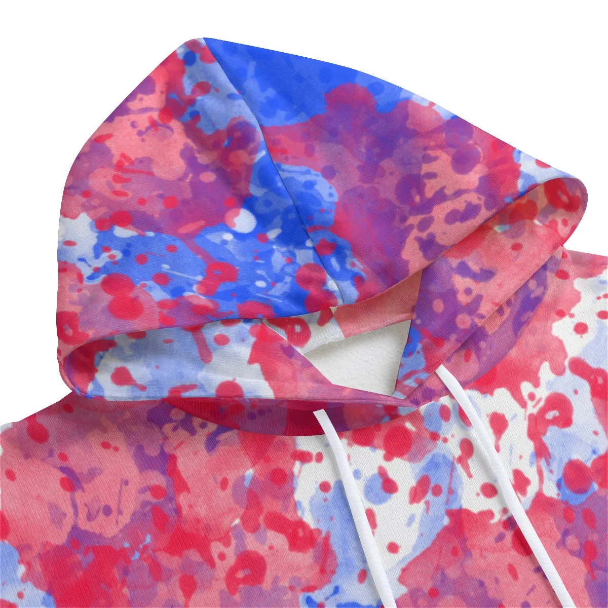 Sixty Eight 93 Logo White Crème Blue Strawberry Unisex Plus Fleece Pullover Hoodie