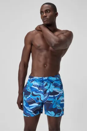 Speedo Men's Printed Redondo Edge Volley 16" Short - Peacoat