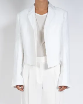 SS16 White Cropped Jacket 1 of 1 Sample