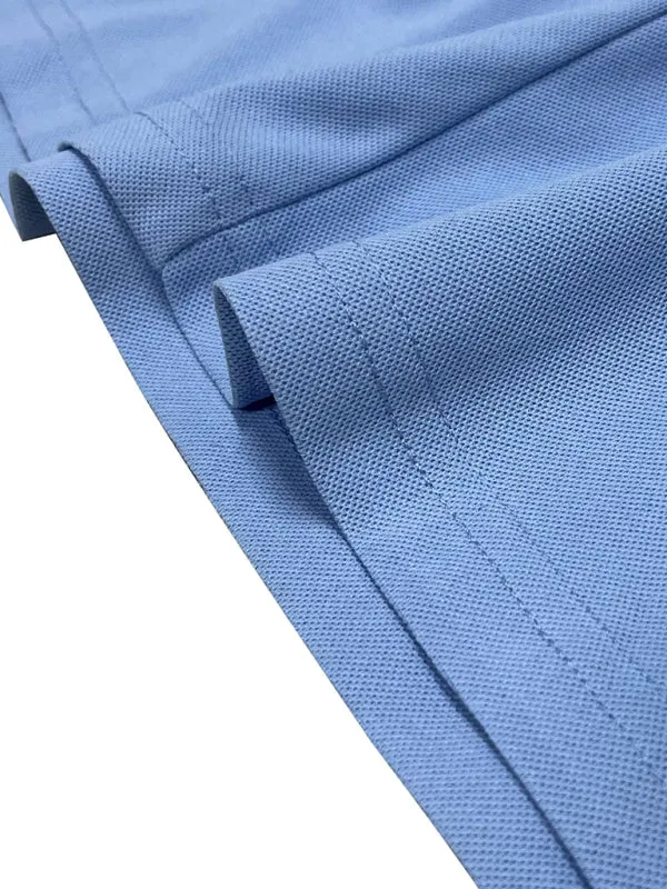 TEEK - Mens Lapel Color Block Short Sleeve Polo Shirt